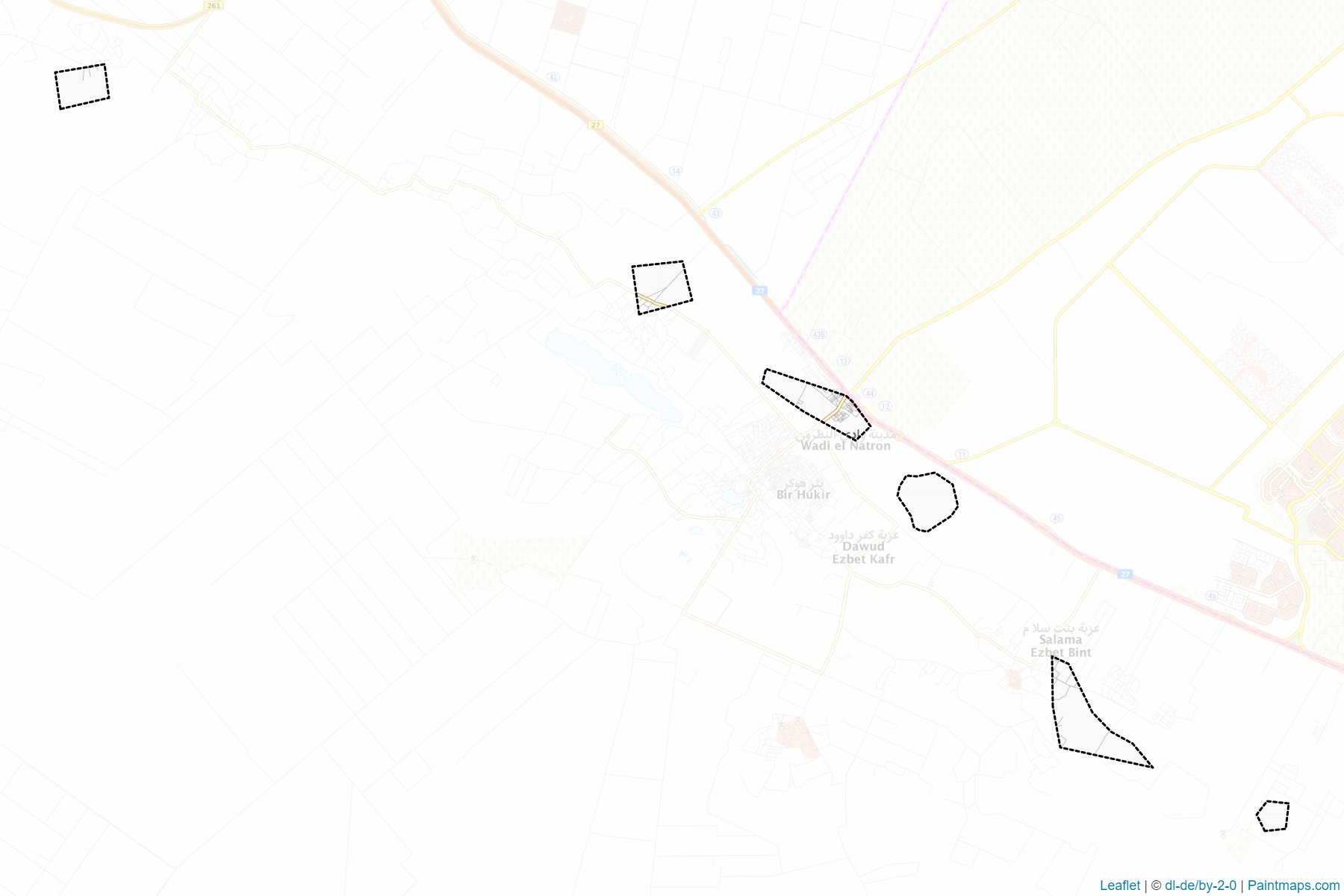 Muestras de recorte de mapas Wady El-Natroon (Al Buhayrah)-1