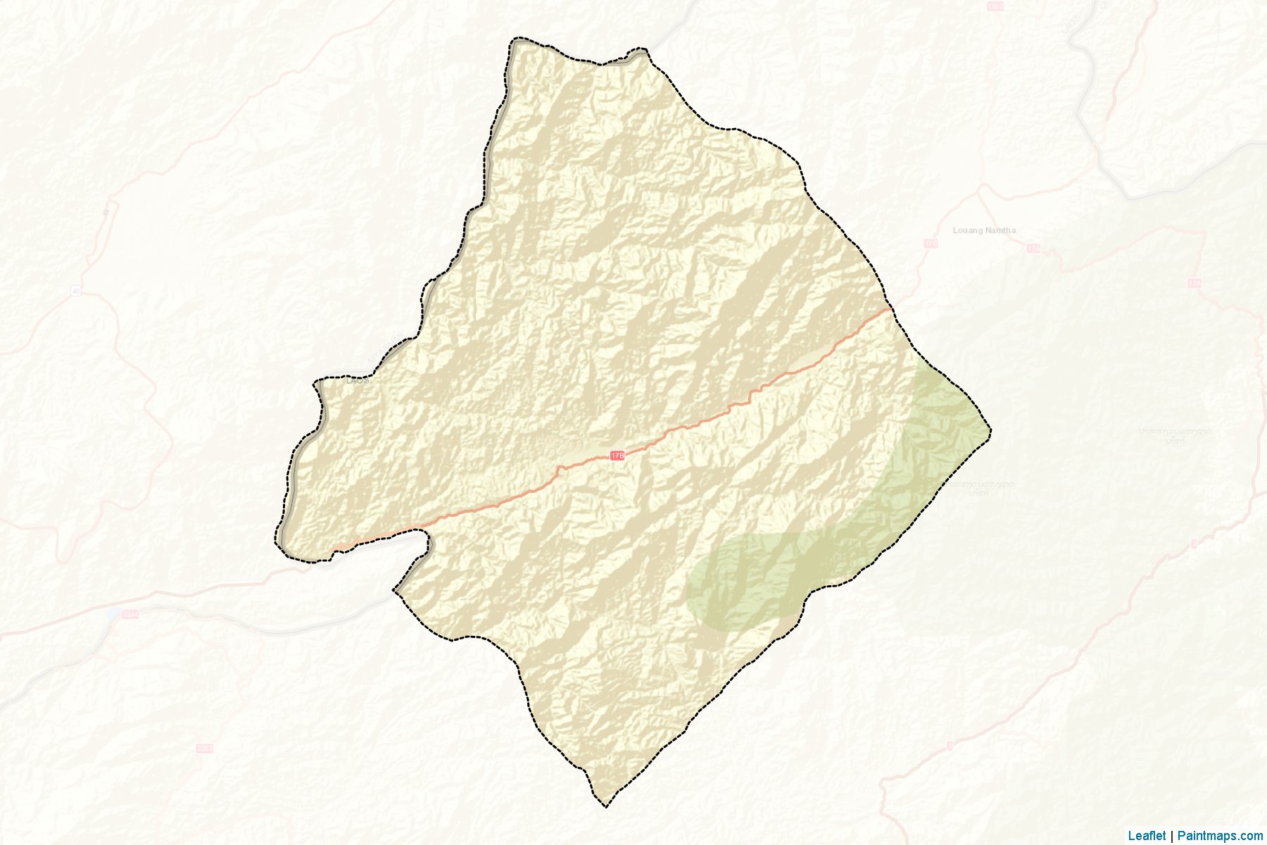 Long (Louang Namtha Province) Map Cropping Samples-2