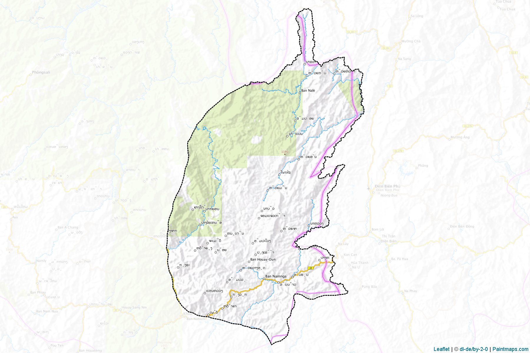 Muestras de recorte de mapas Mai (Phôngsali)-1