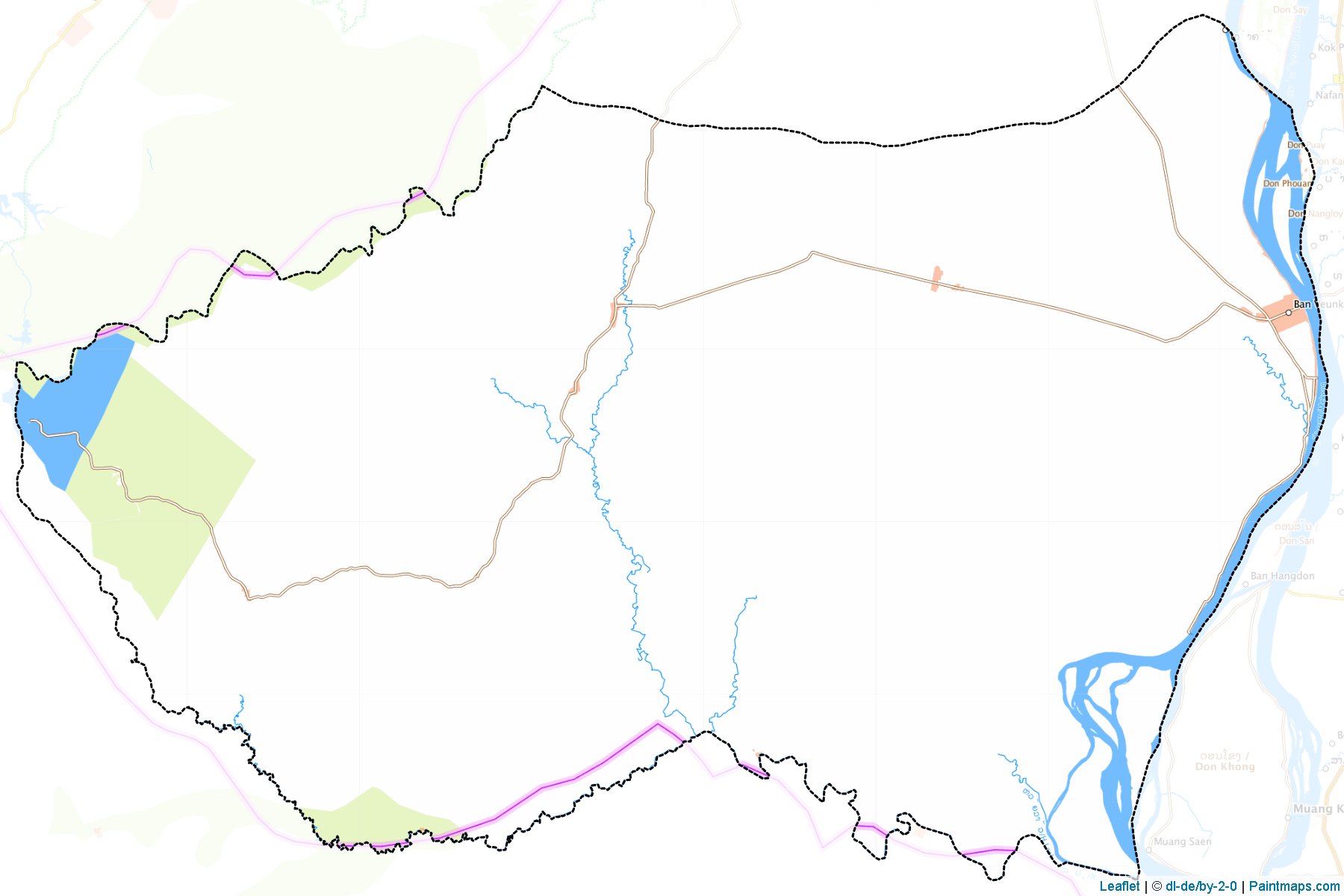 Muestras de recorte de mapas Mounlapamok (Champasak)-1