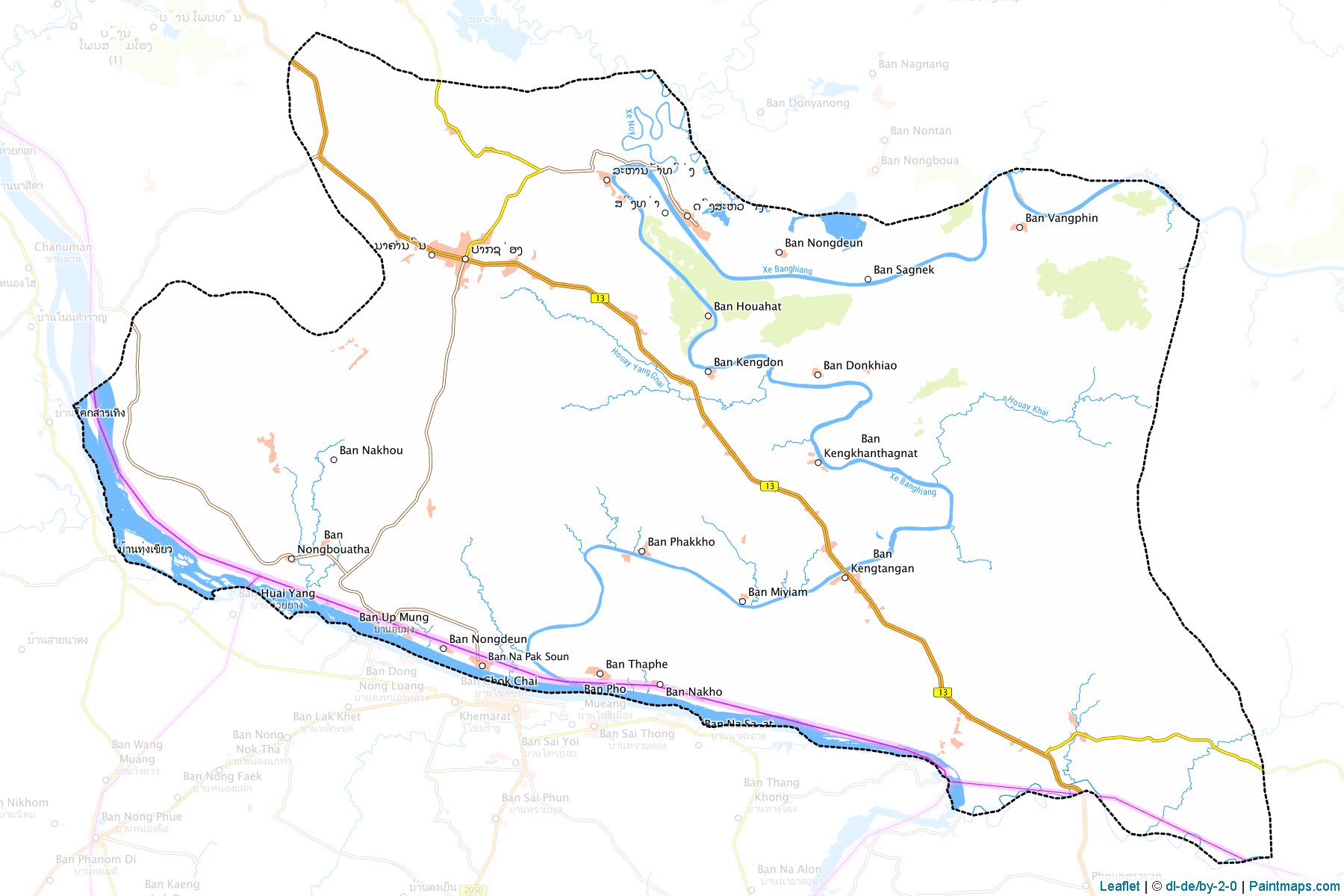 Muestras de recorte de mapas Songkhon (Savannakhét)-1