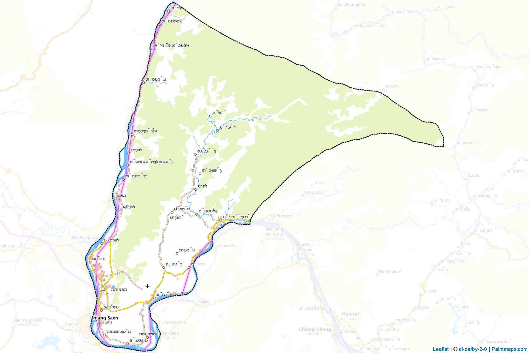 Muestras de recorte de mapas Tonpheung (Bokeo)-1