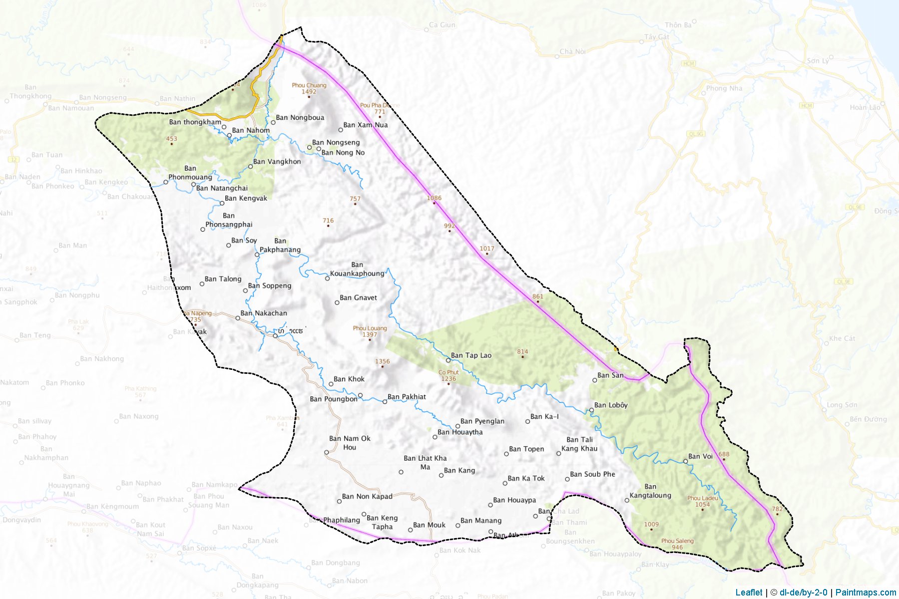 Bualapha (Khammouan) Map Cropping Samples-1