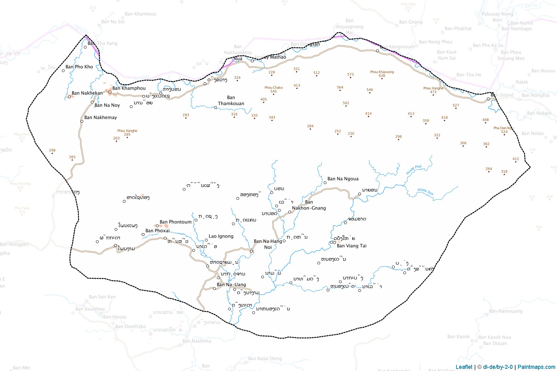 Atsaphon (Savanakhet Province) Haritası Örnekleri-1