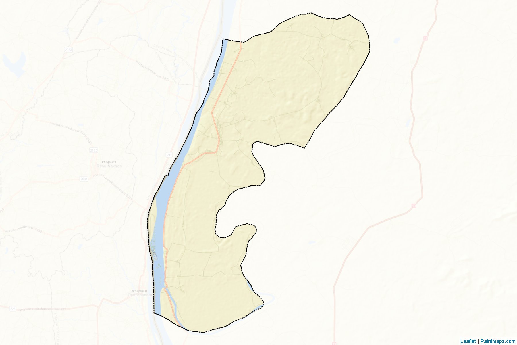 Muestras de recorte de mapas Nongbok (Khammouan)-2