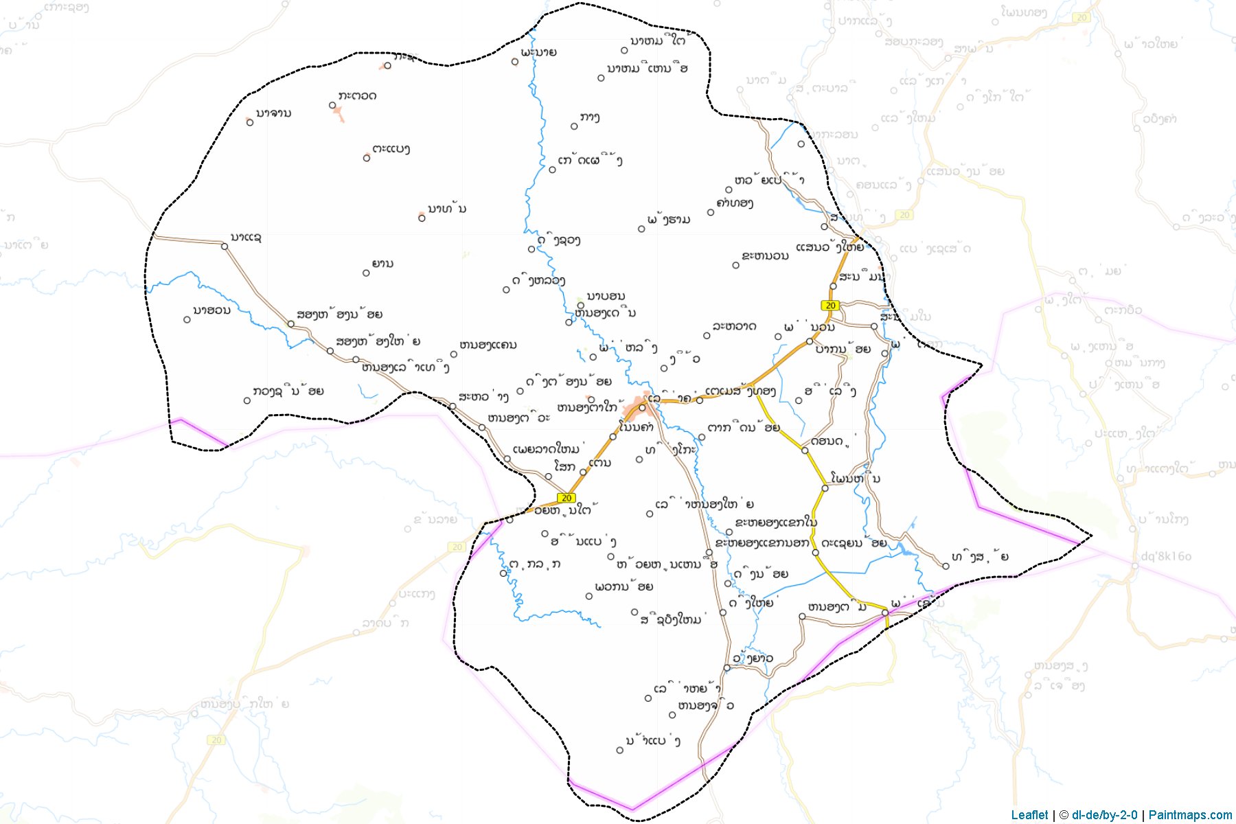 Lao Ngarm (Salavan) Map Cropping Samples-1