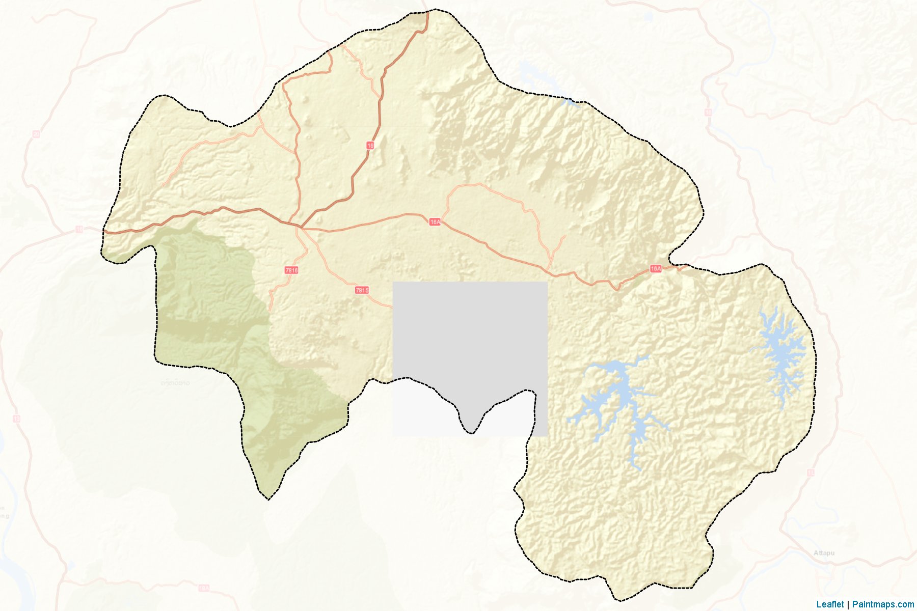 Paksong (Champasak) Map Cropping Samples-2