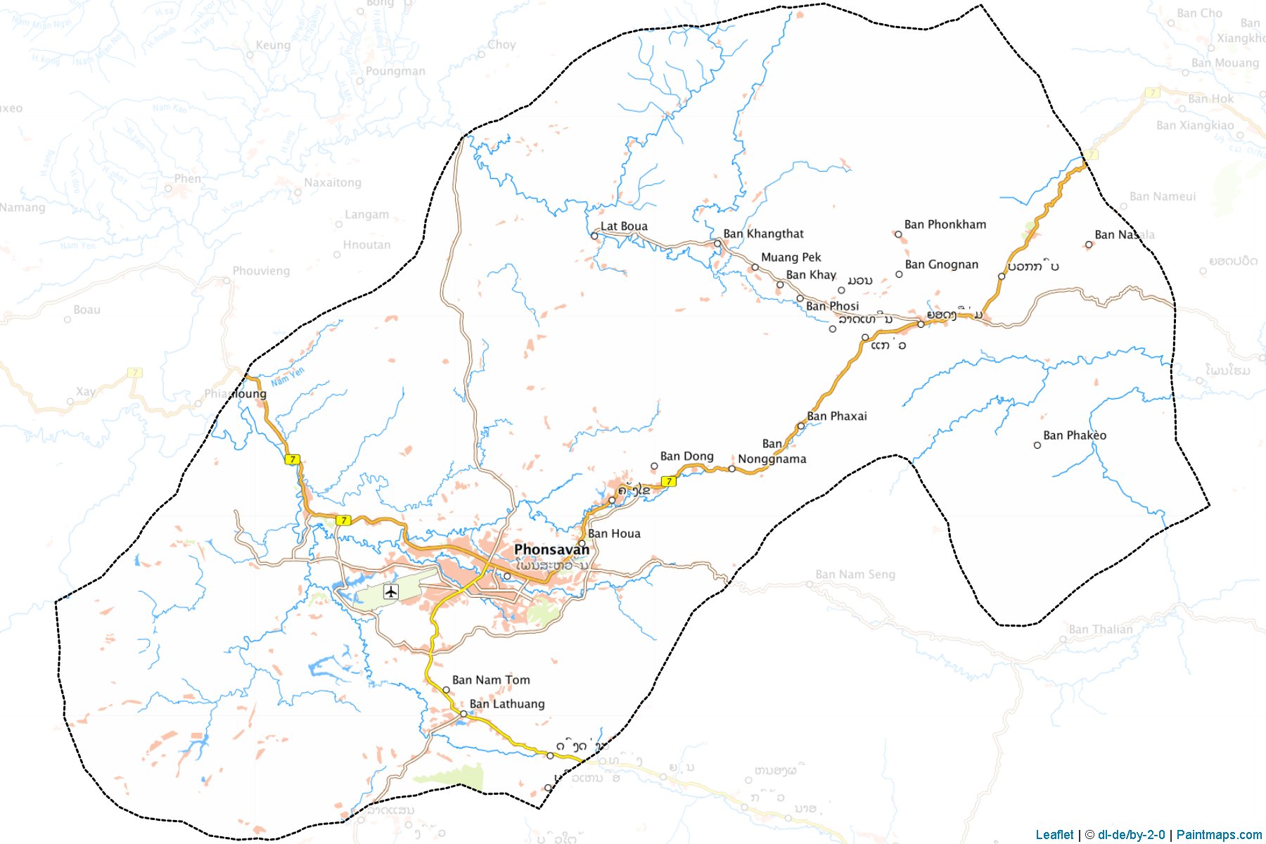 Muestras de recorte de mapas Pek (Xiangkhoang)-1