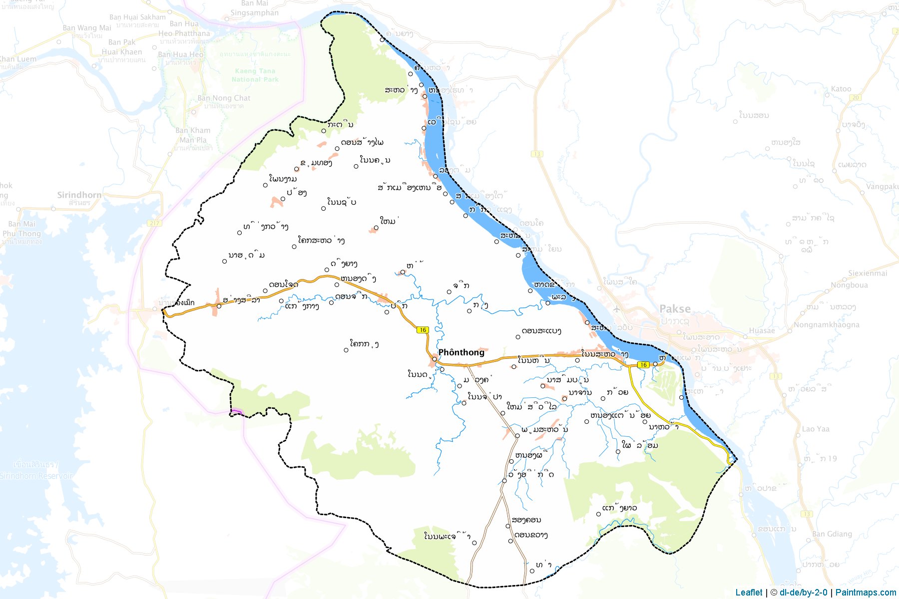 Phonthong (Champasak) Map Cropping Samples-1