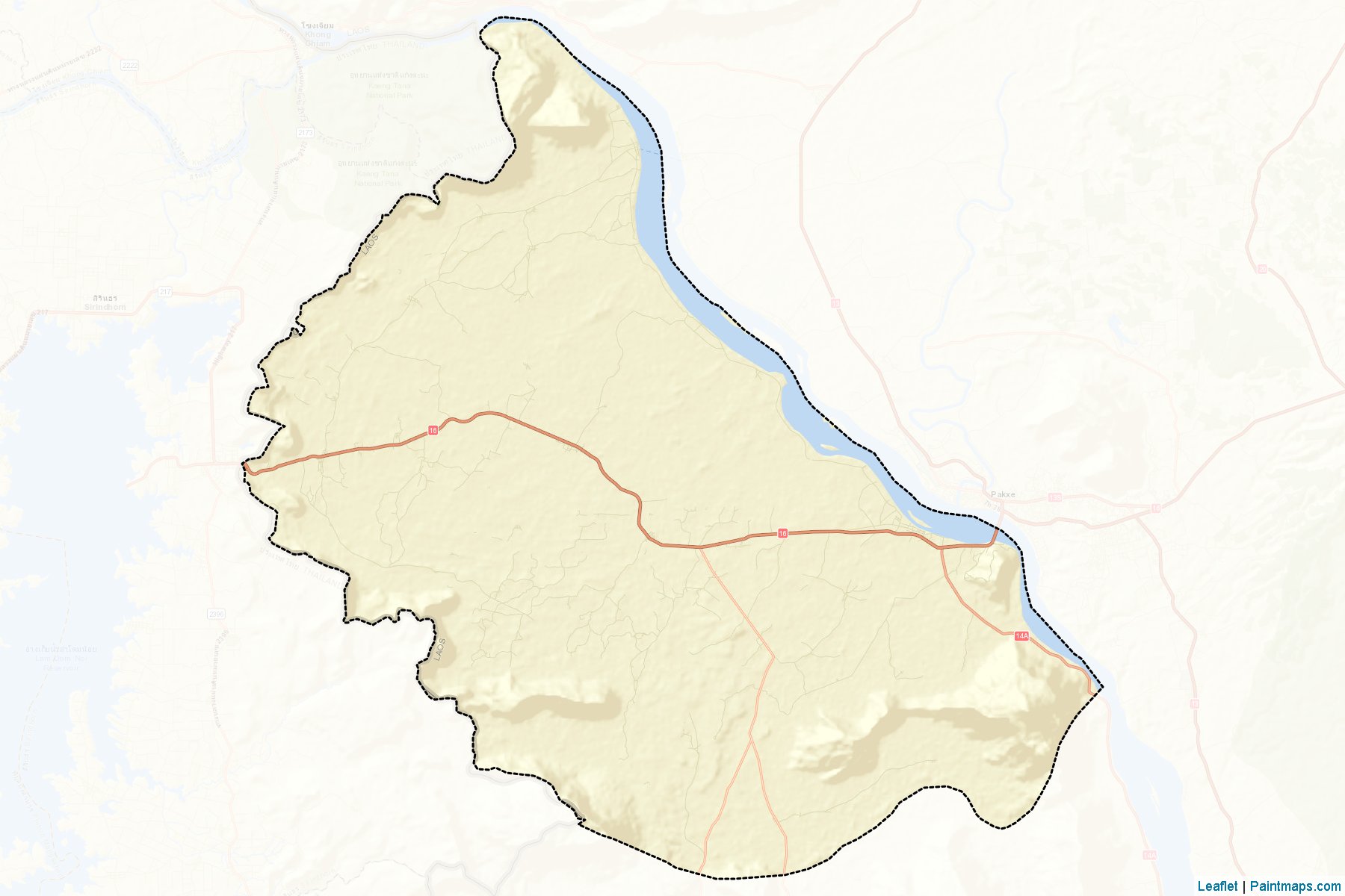 Phonthong (Champasak) Map Cropping Samples-2