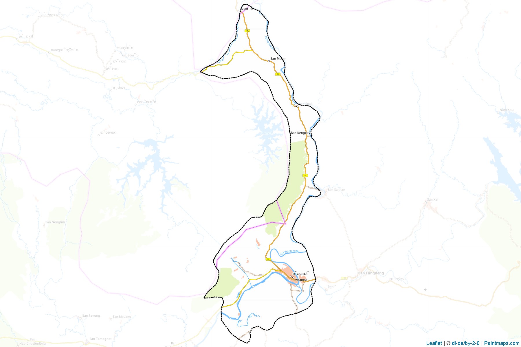 Samakkhixai (Attapeu) Haritası Örnekleri-1