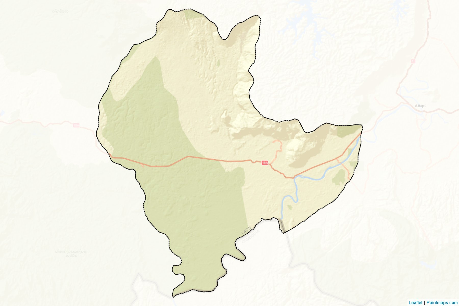 Muestras de recorte de mapas Sanamxai (Attapeu)-2