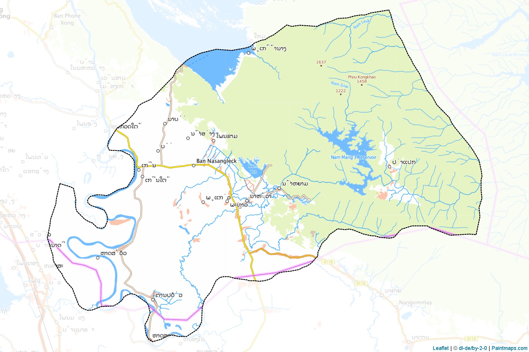 Thoulakhom (Viangchan) Map Cropping Samples-1