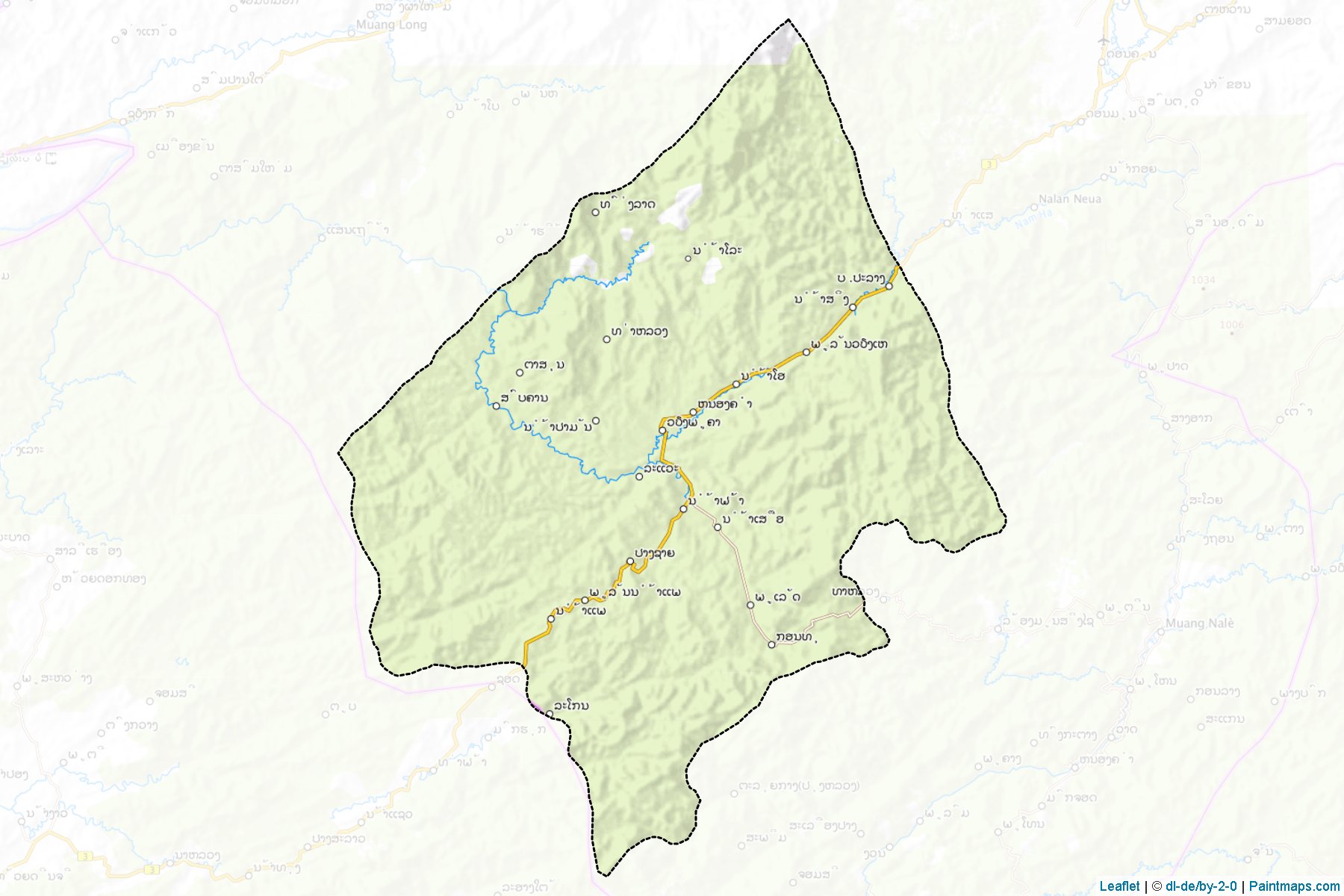 Viengphoukha (Louang Namtha Province) Map Cropping Samples-1