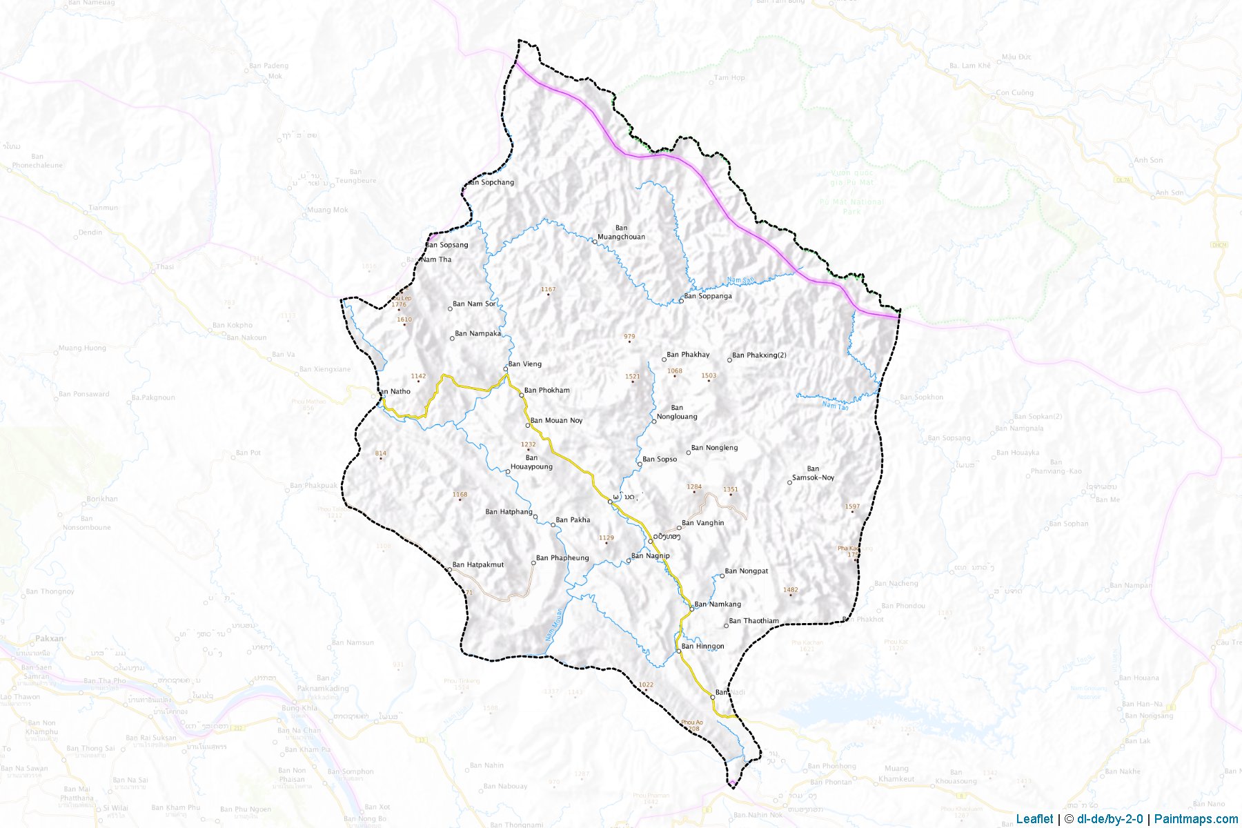 Viangthong (bolikhamsai Province) Haritası Örnekleri-1