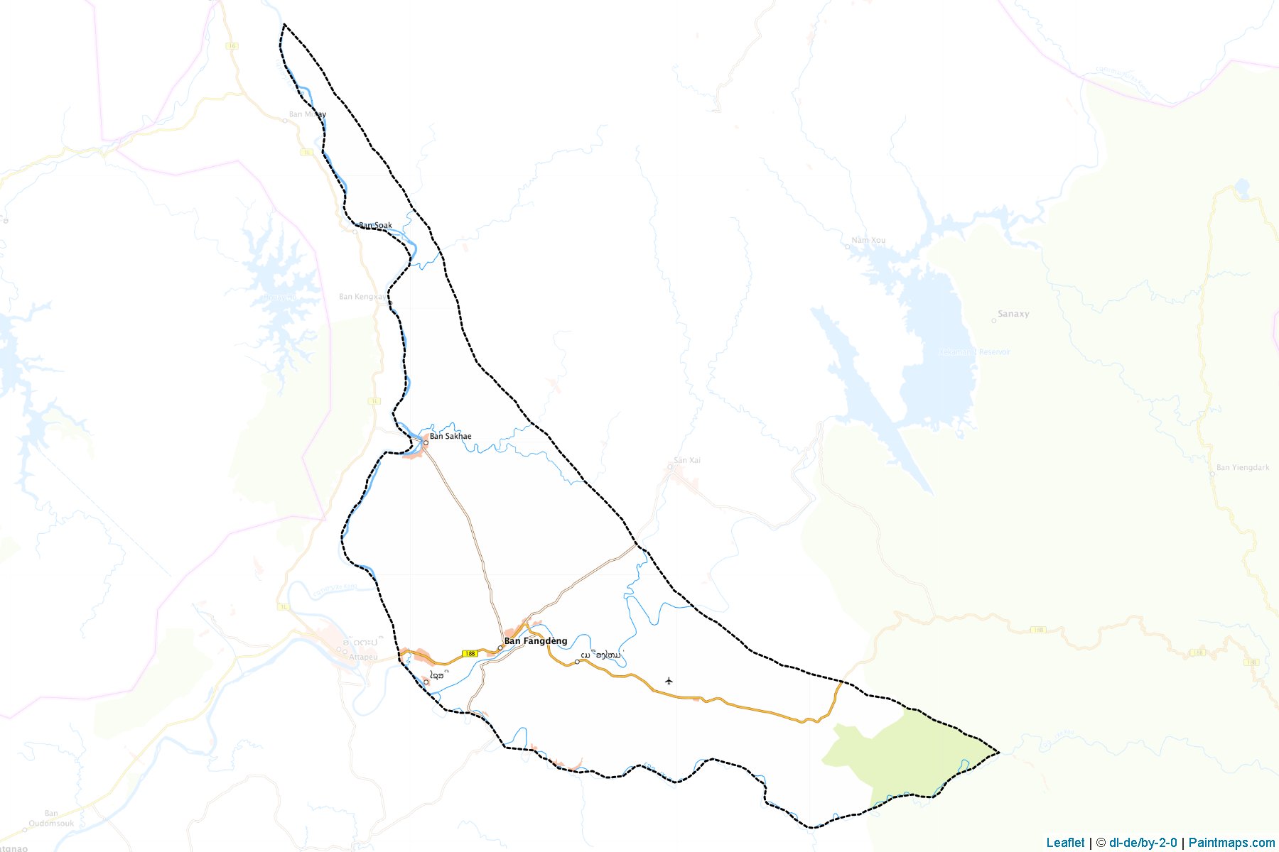 Muestras de recorte de mapas Xaisettha (Attapeu)-1