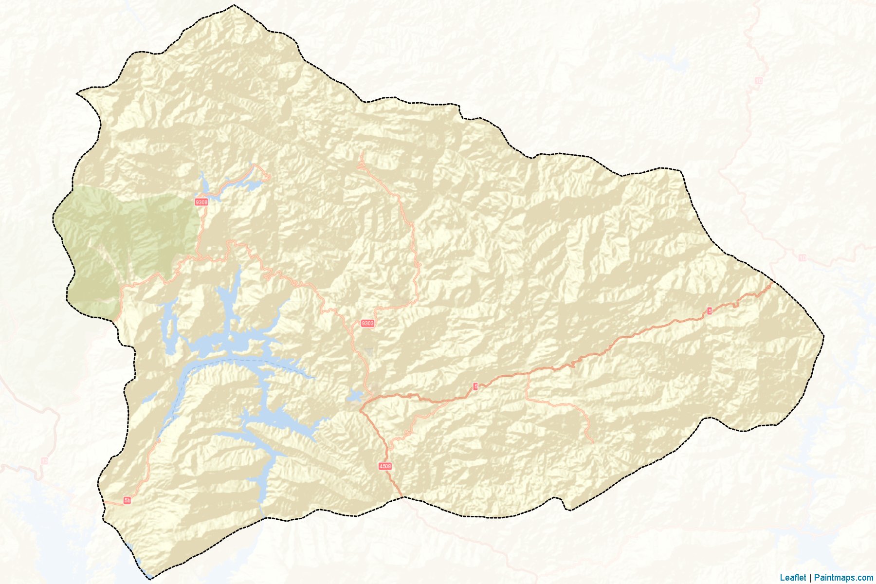 Muestras de recorte de mapas Xaisomboun (Vientiane)-2