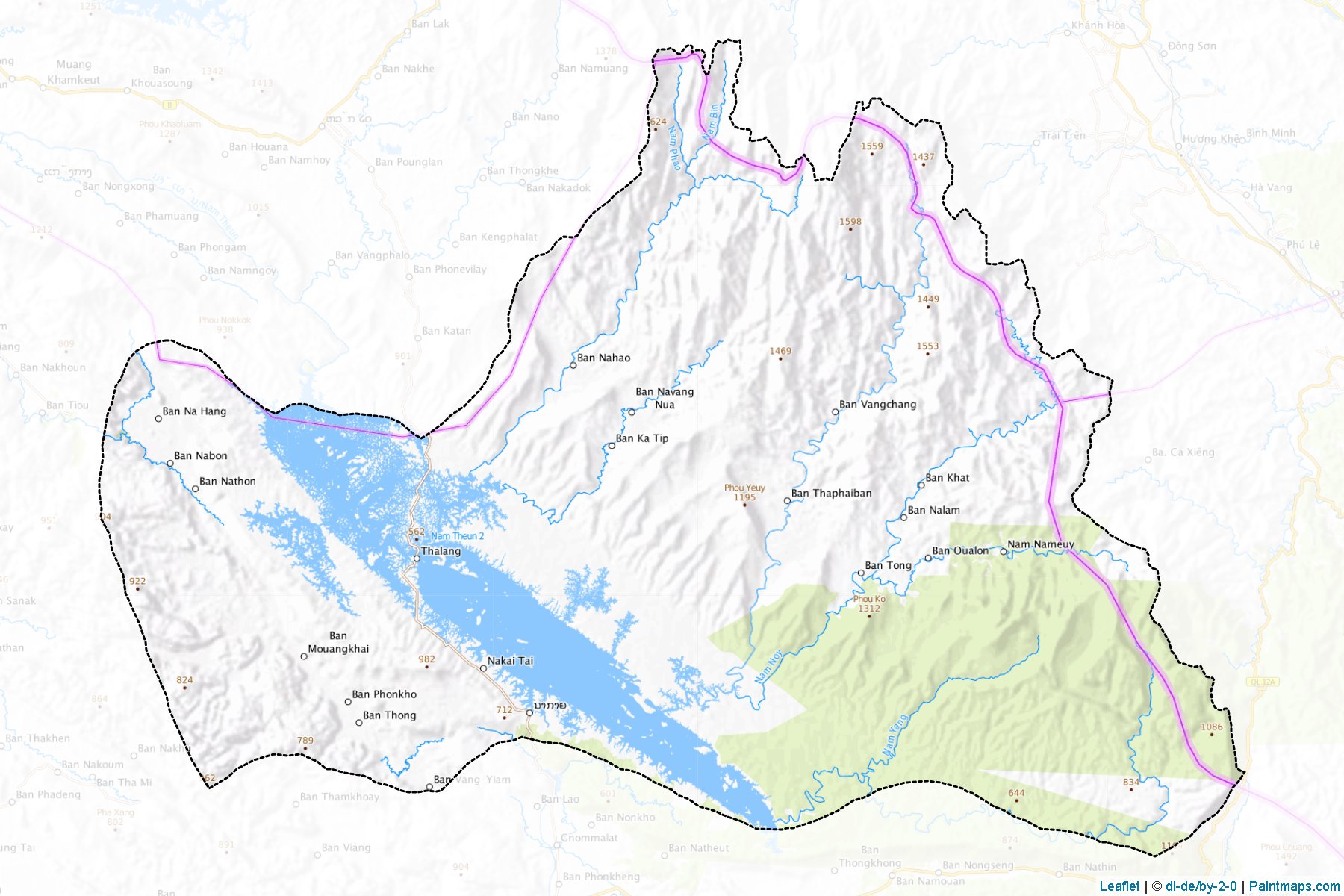 Muestras de recorte de mapas Nakay (Khammouan)-1