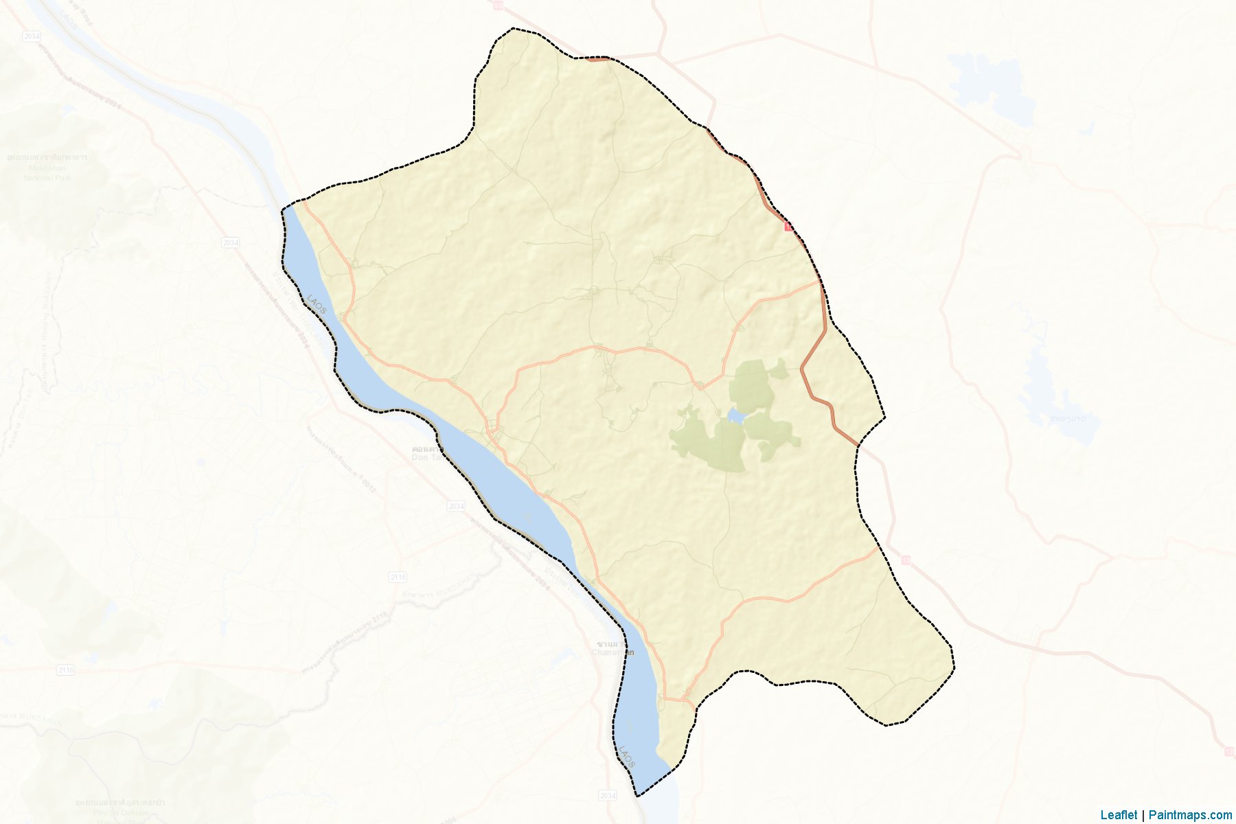 Muestras de recorte de mapas Xaiphouthong (Savannakhét)-2