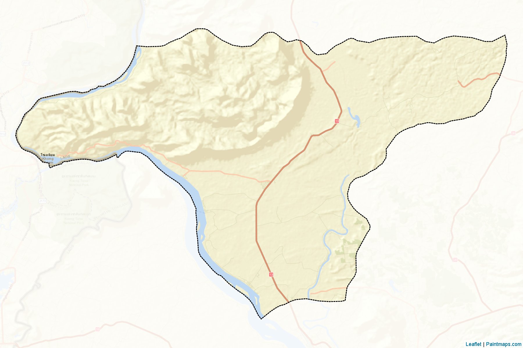 Muestras de recorte de mapas Xanasomboun (Champasak)-2