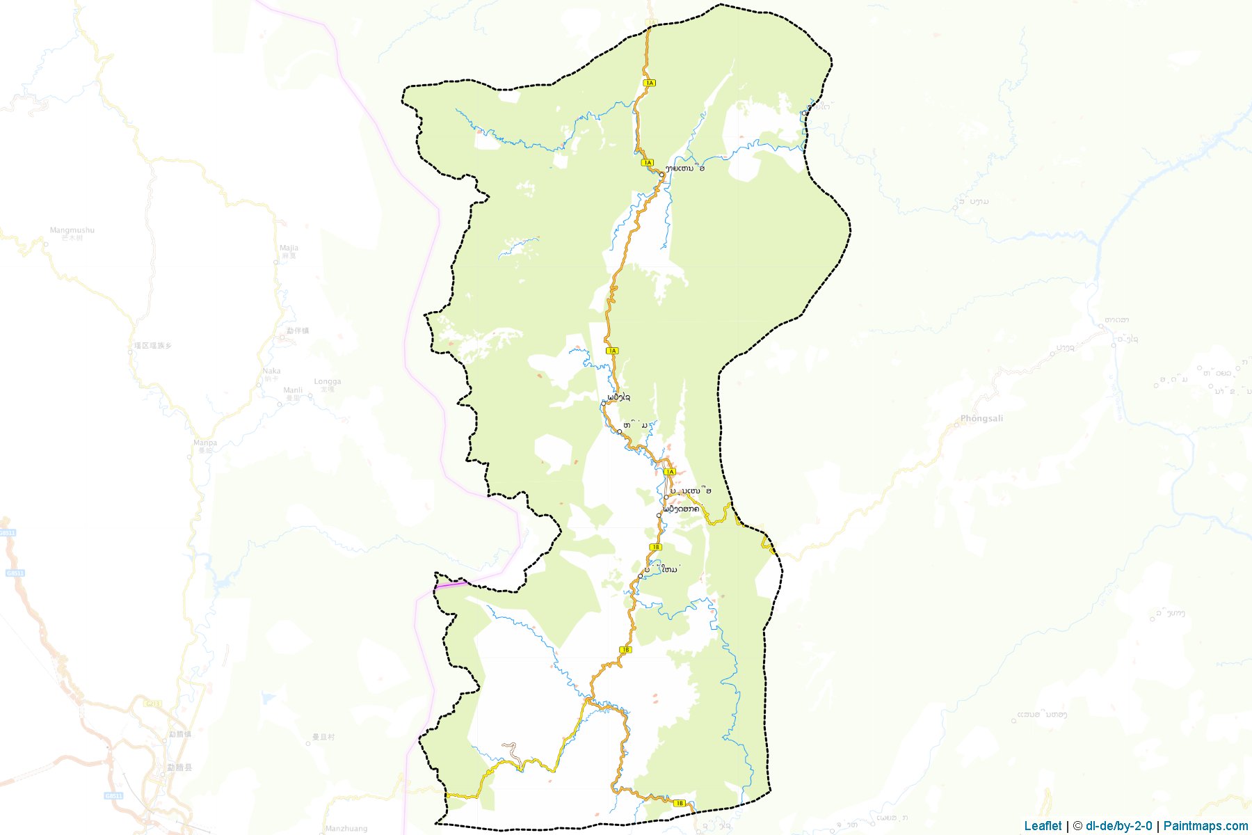 Boon Neua (Phongsali) Map Cropping Samples-1