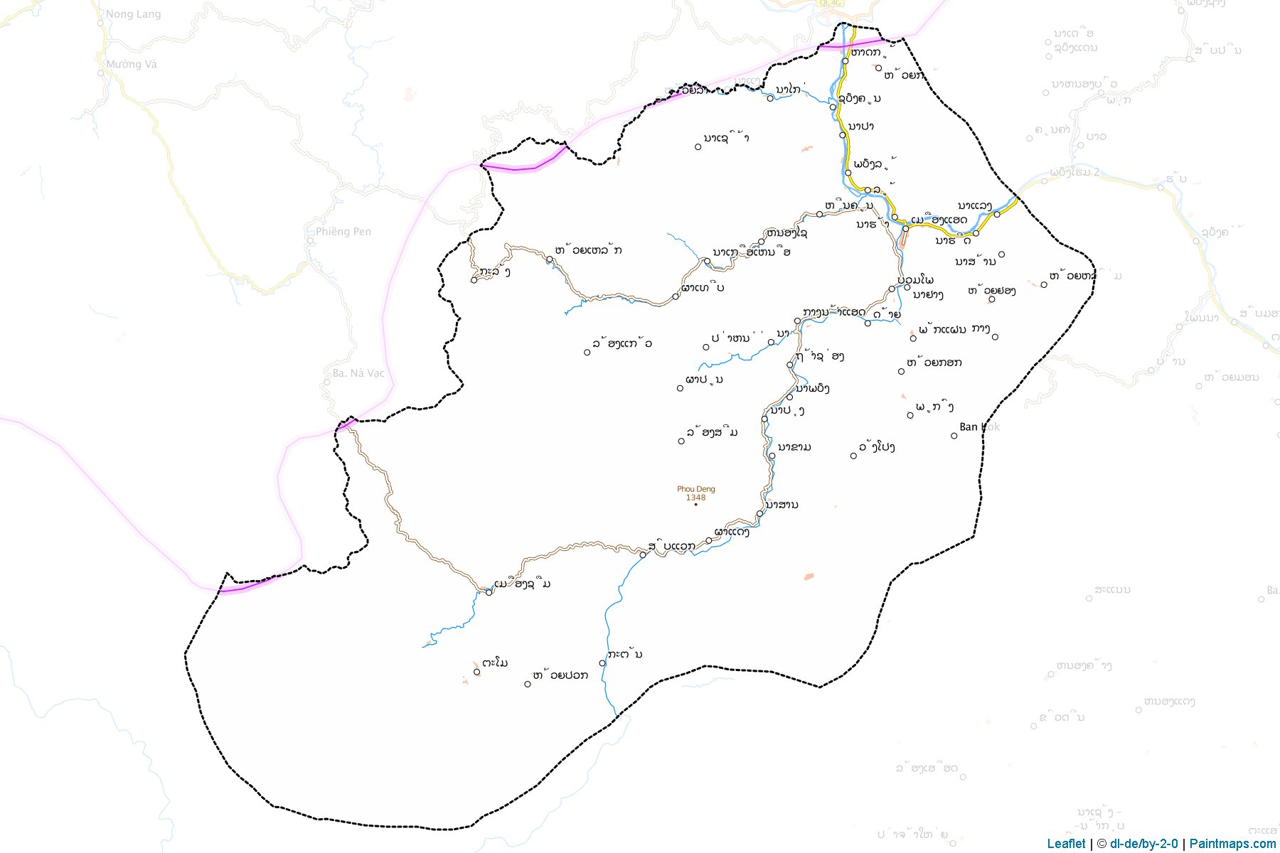 Muestras de recorte de mapas Et (Houaphan)-1