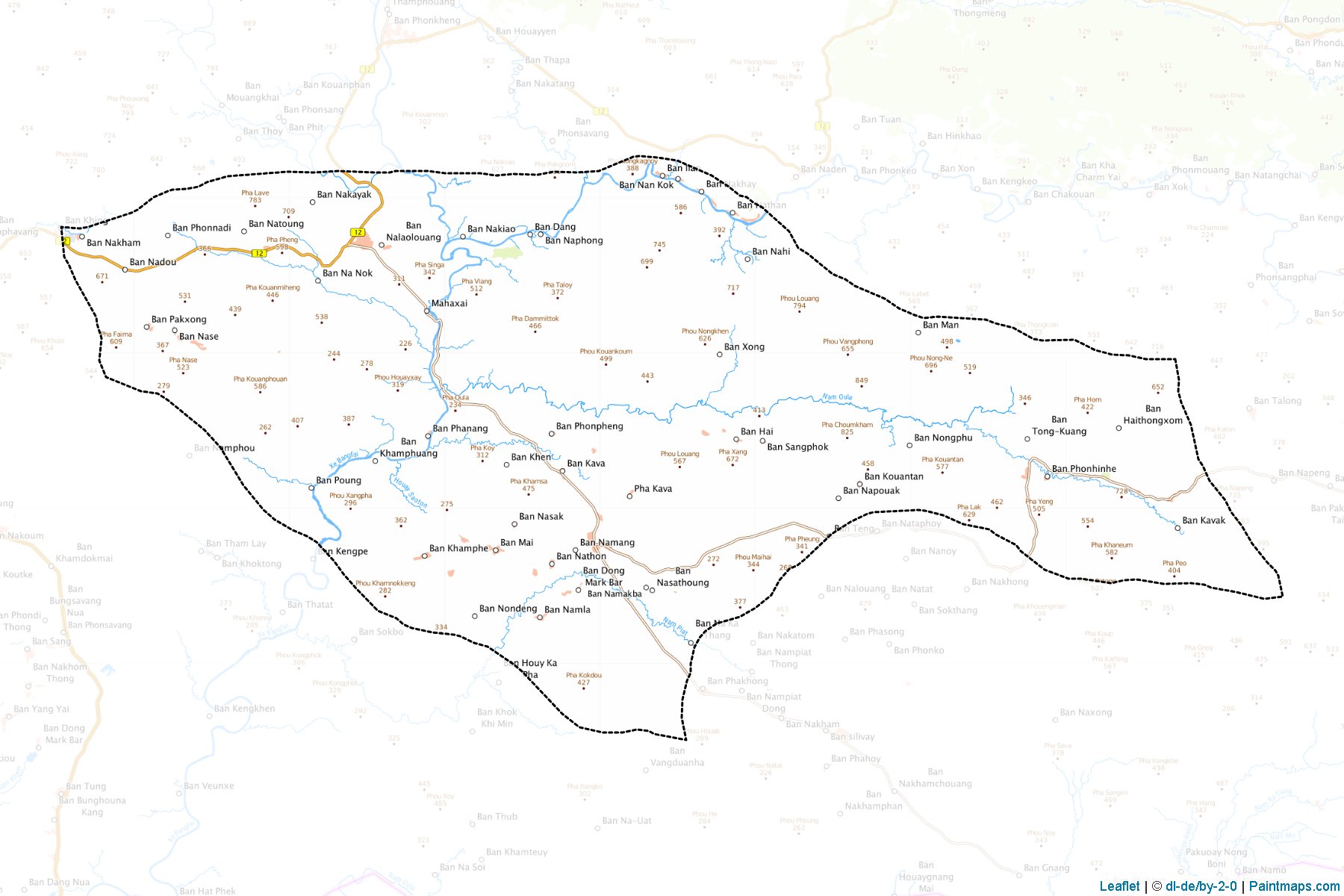 Mahaxay (Khammouan) Map Cropping Samples-1