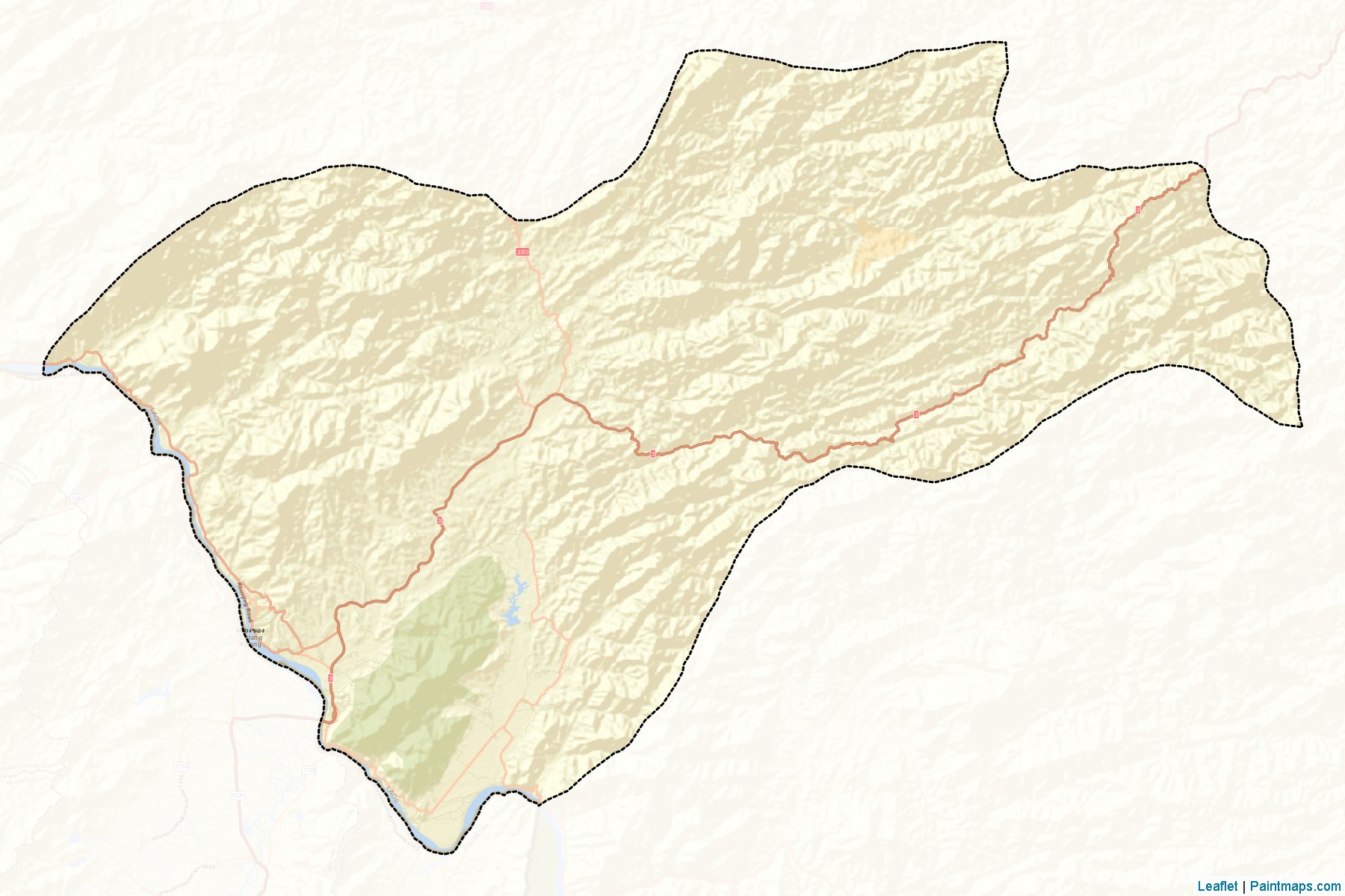 Muestras de recorte de mapas Houayxay (Bokeo)-2