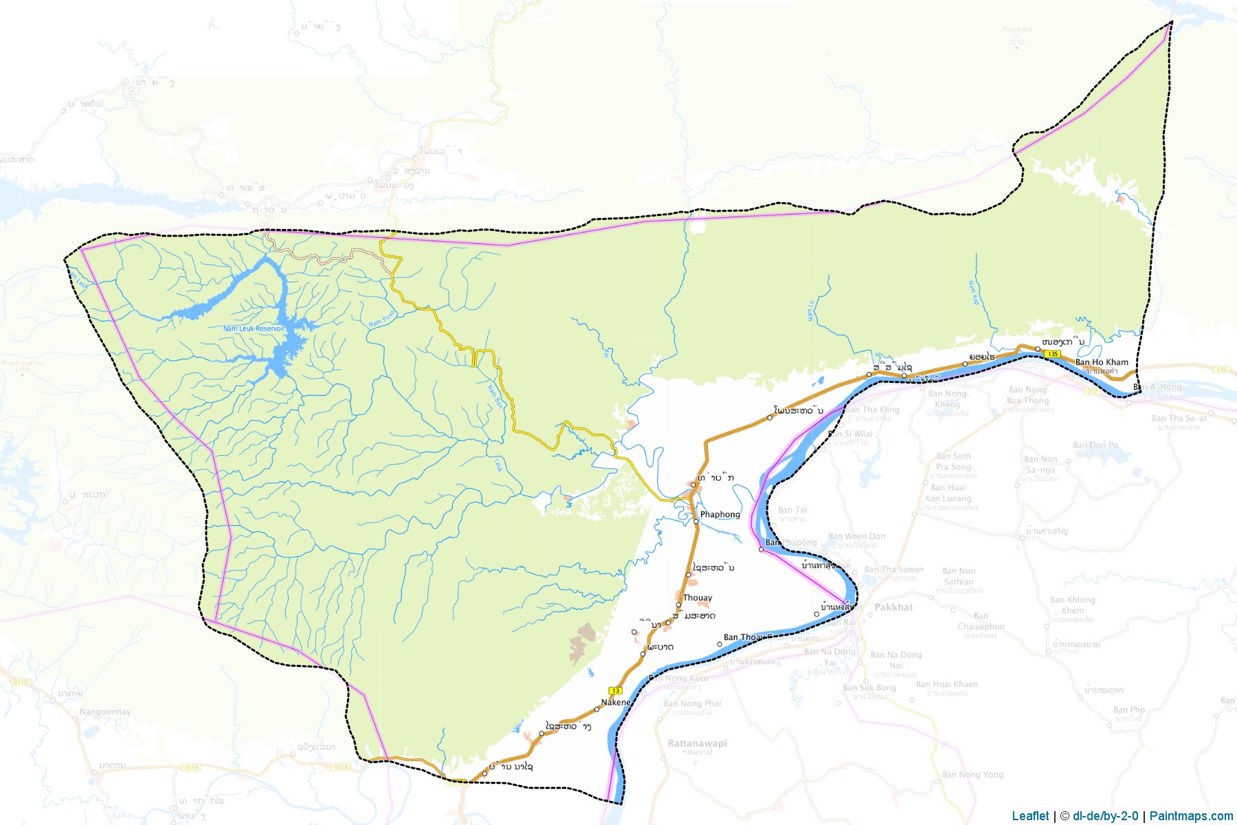 Thaphabath (Bolikhamxai) Map Cropping Samples-1