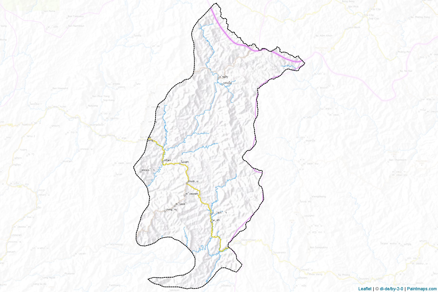 Viengkham (Louangphabang) Map Cropping Samples-1