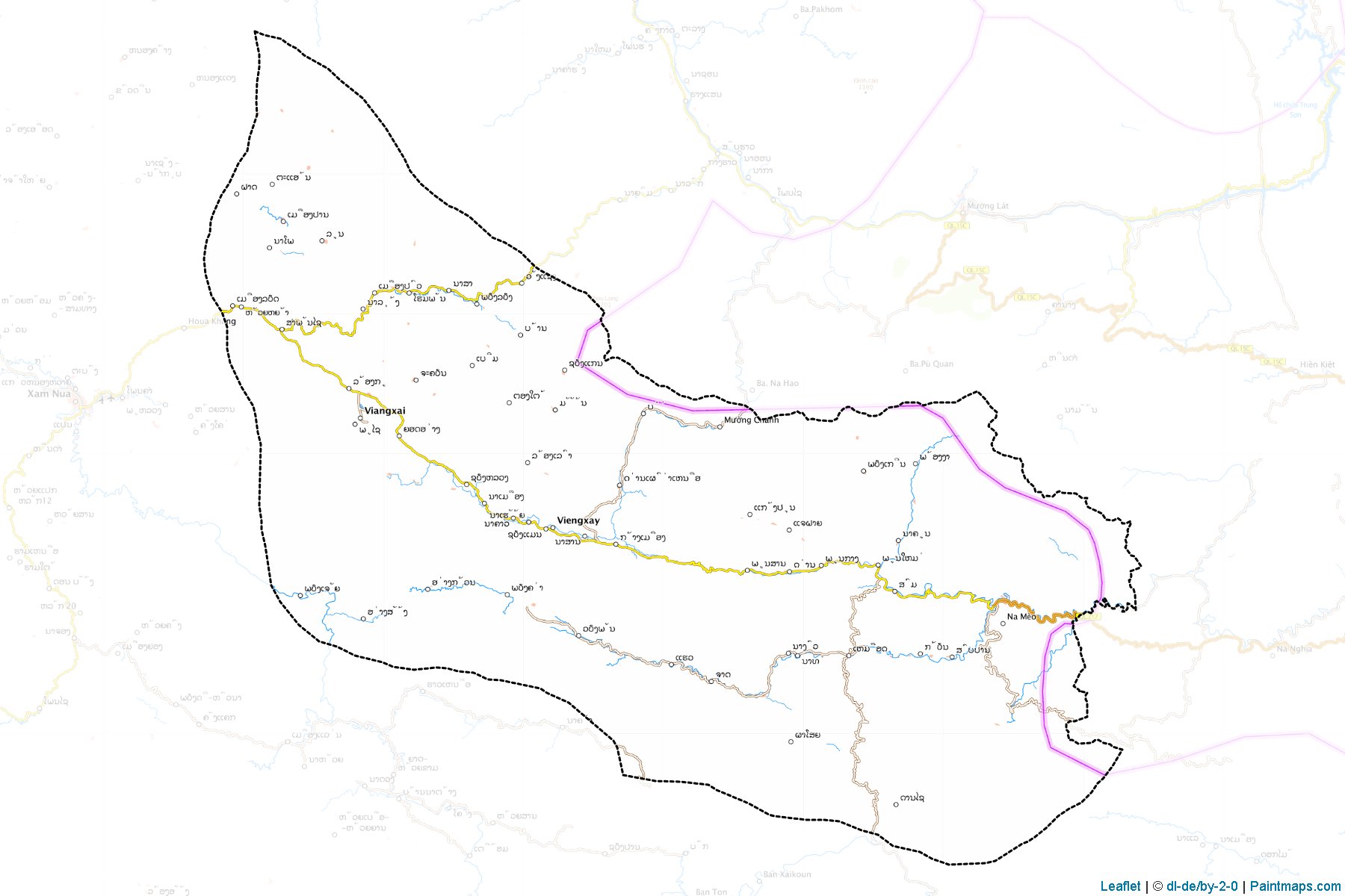 Viengxay (Houaphan) Map Cropping Samples-1