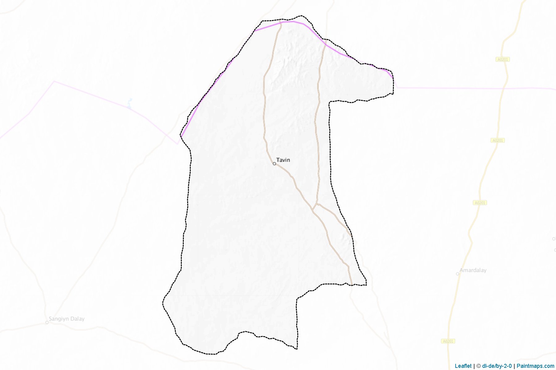 Muestras de recorte de mapas Adaacag (Dundgovi)-1