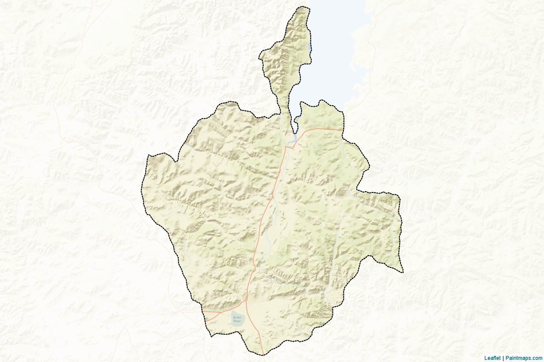 Muestras de recorte de mapas Alag-Erdene (Hövsgöl)-2