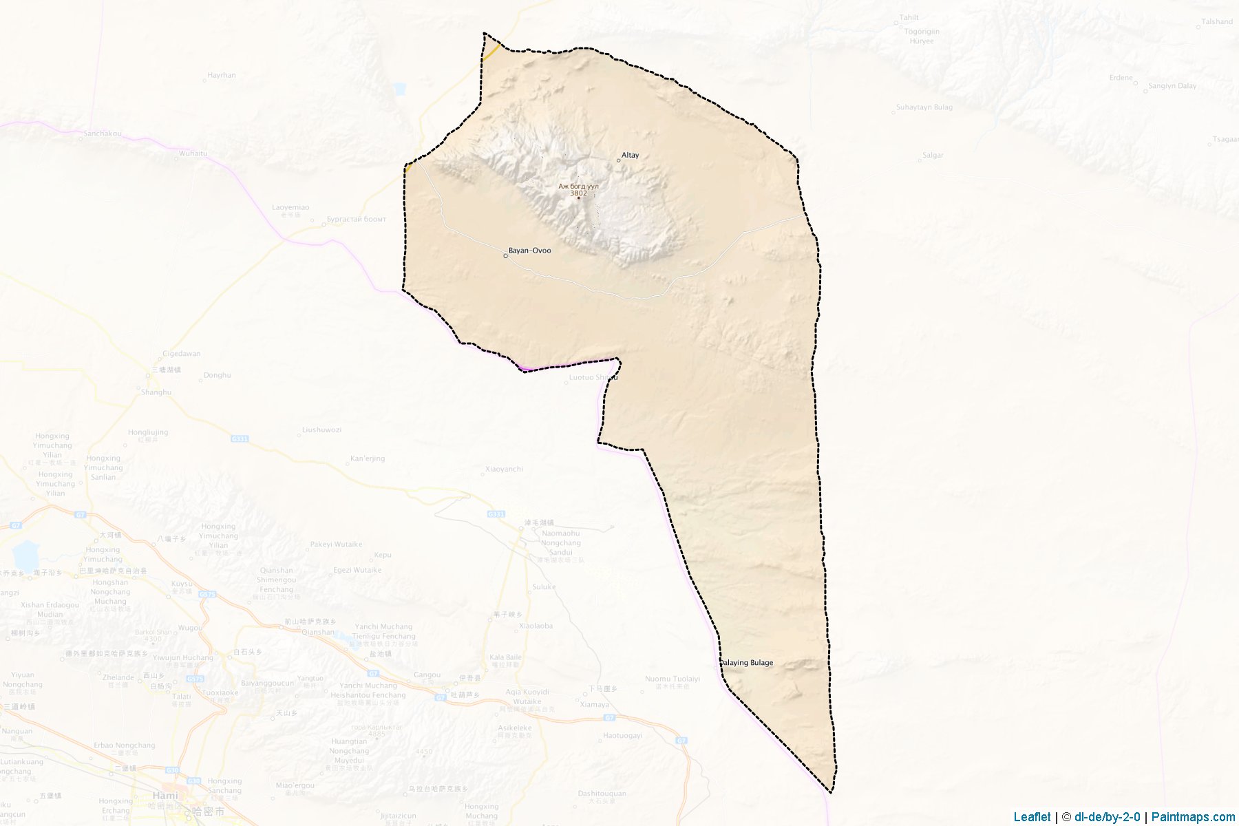 Altai (Govi-Altay) Map Cropping Samples-1