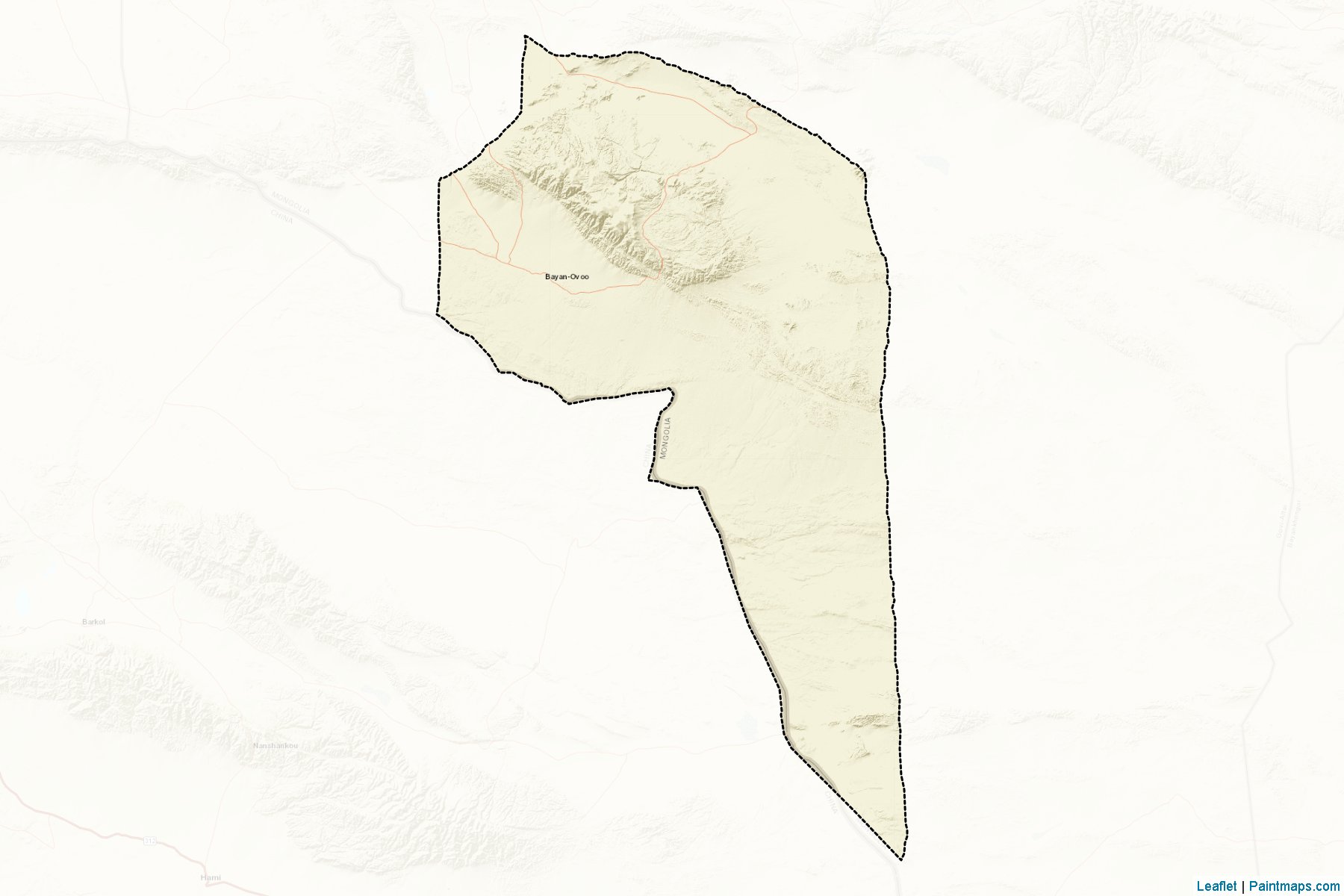 Muestras de recorte de mapas Altai (Govi-Altay)-2