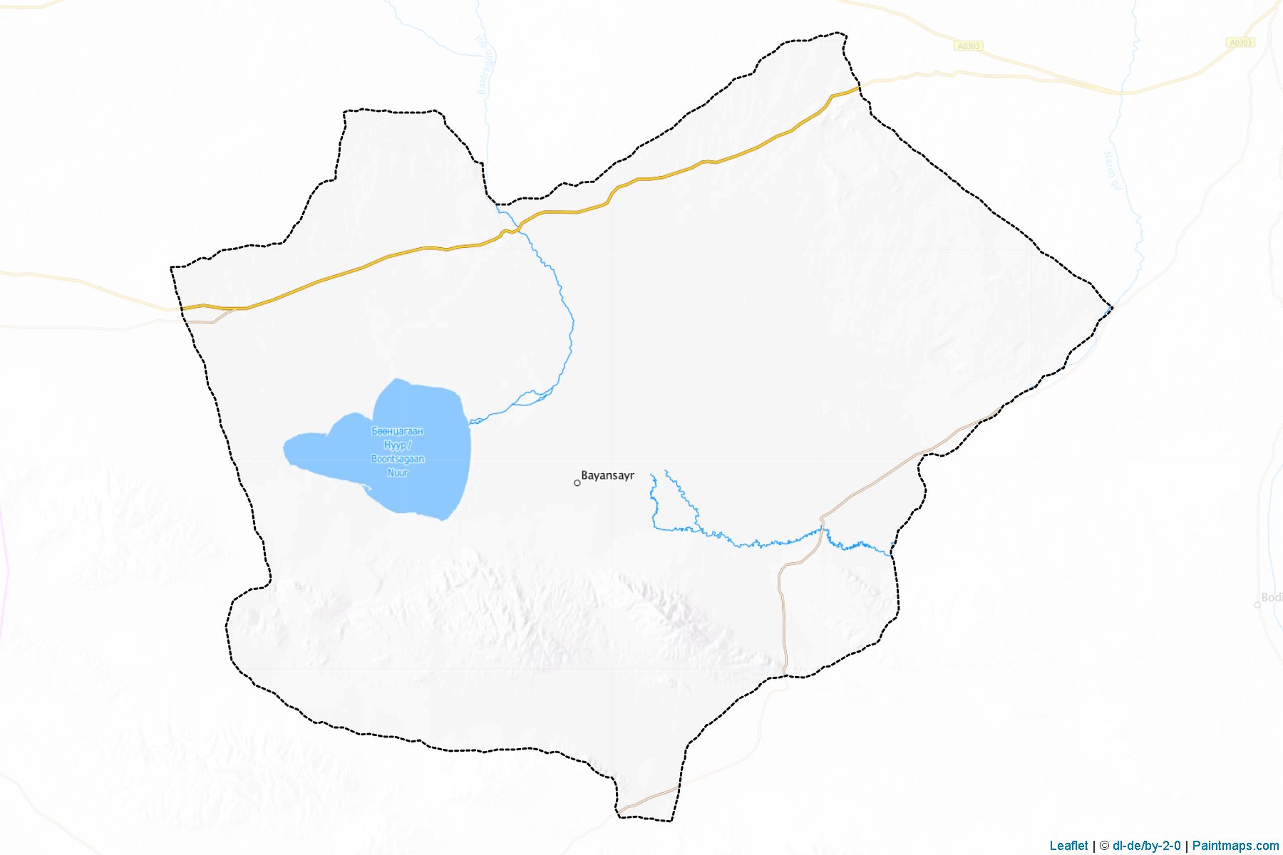 Muestras de recorte de mapas Baacagaan (Bayanhongor)-1