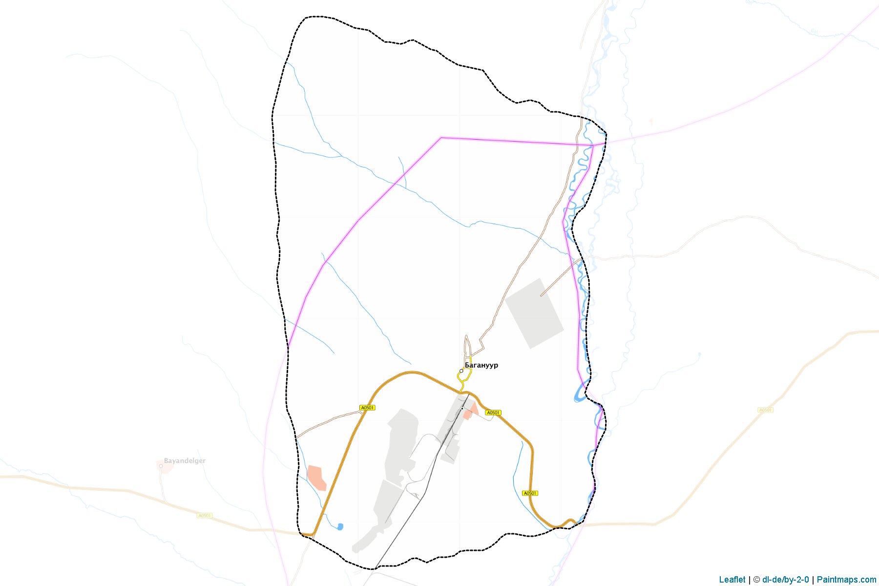 Muestras de recorte de mapas Baganuur (Ulaanbaatar)-1