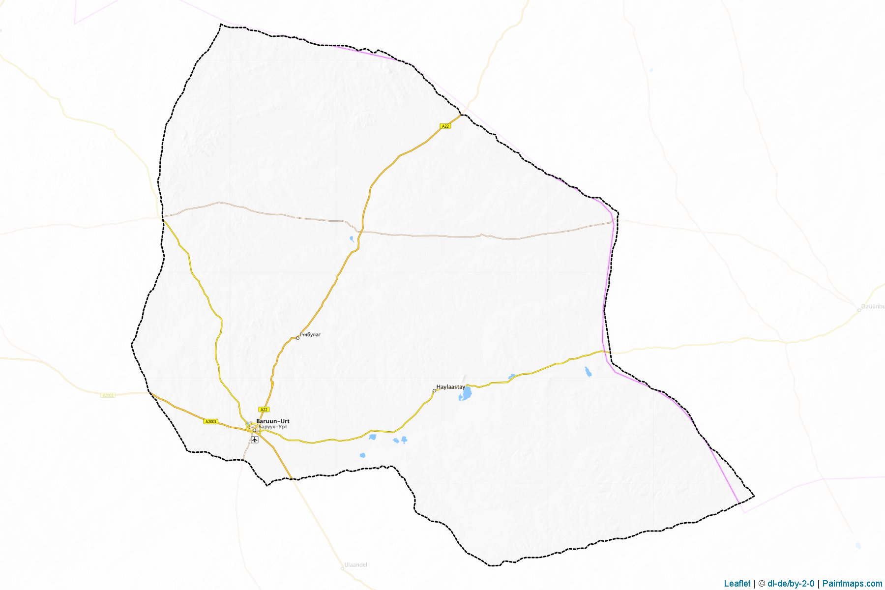 Muestras de recorte de mapas Baruun-Urt (Sühbaatar)-1