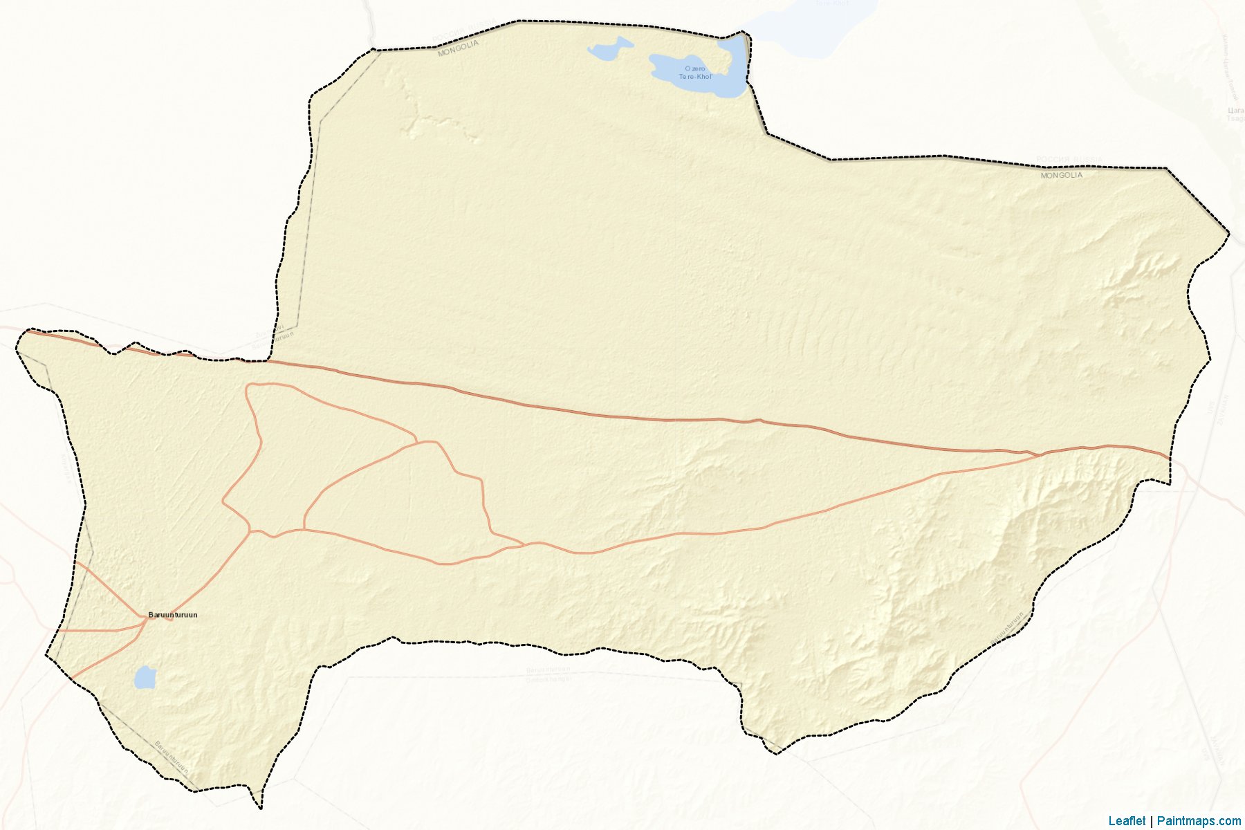 Baruunturuun (Uvs) Haritası Örnekleri-2