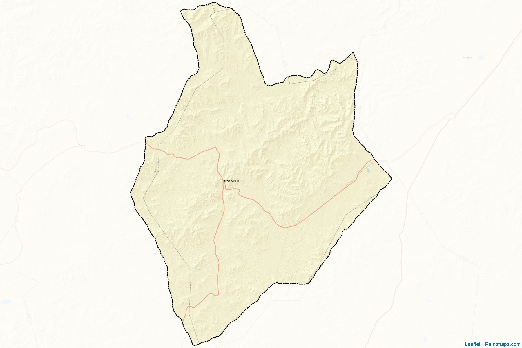 Muestras de recorte de mapas Bayan-Adraga (Hentiy)-2