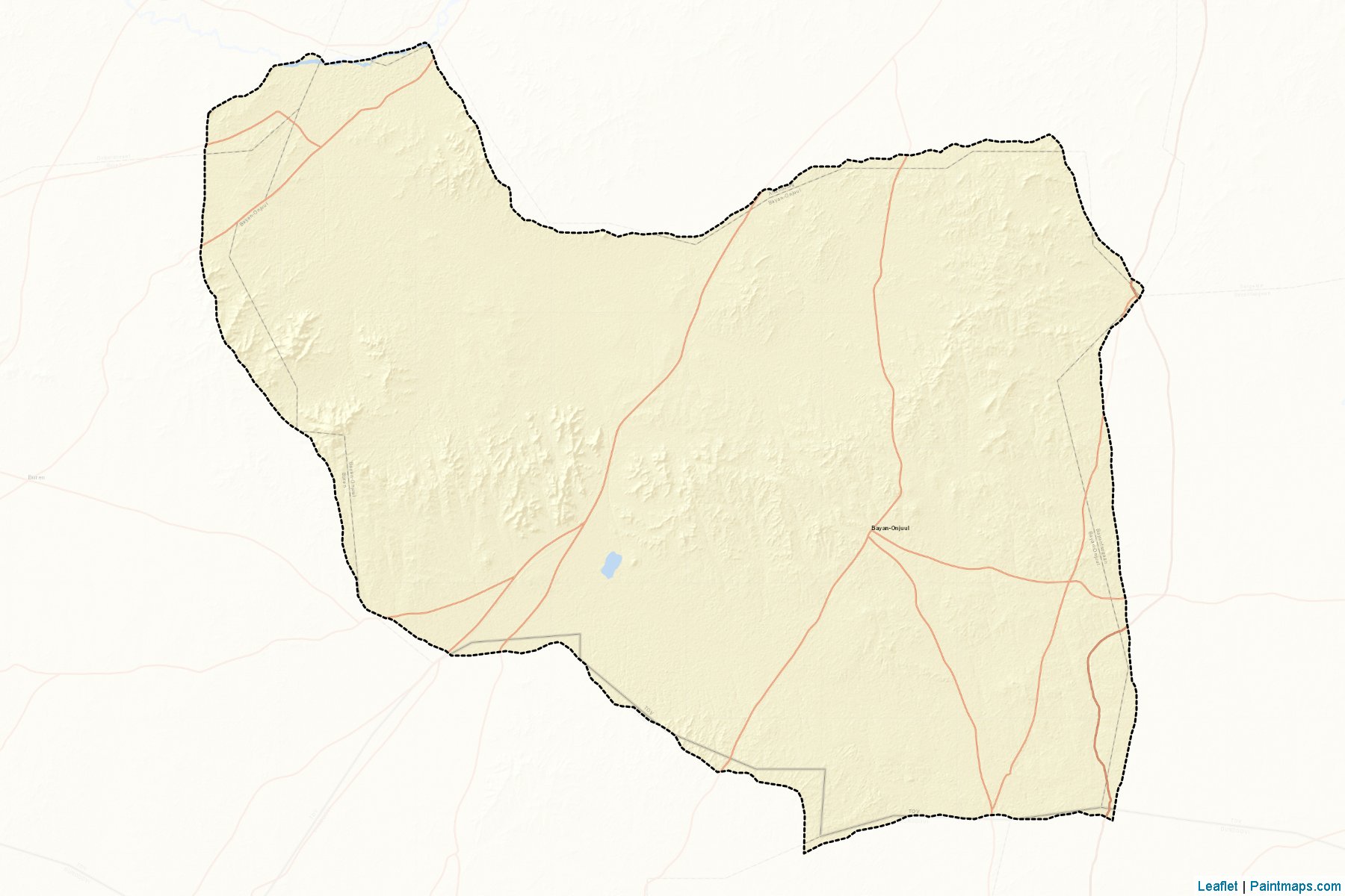 Muestras de recorte de mapas Bayan-O'njuul (Töv)-2