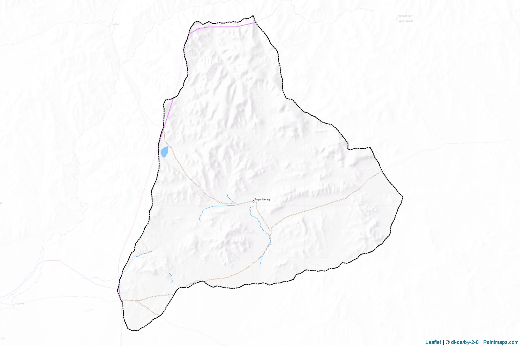 Muestras de recorte de mapas Bayanbulag (Bayanhongor)-1