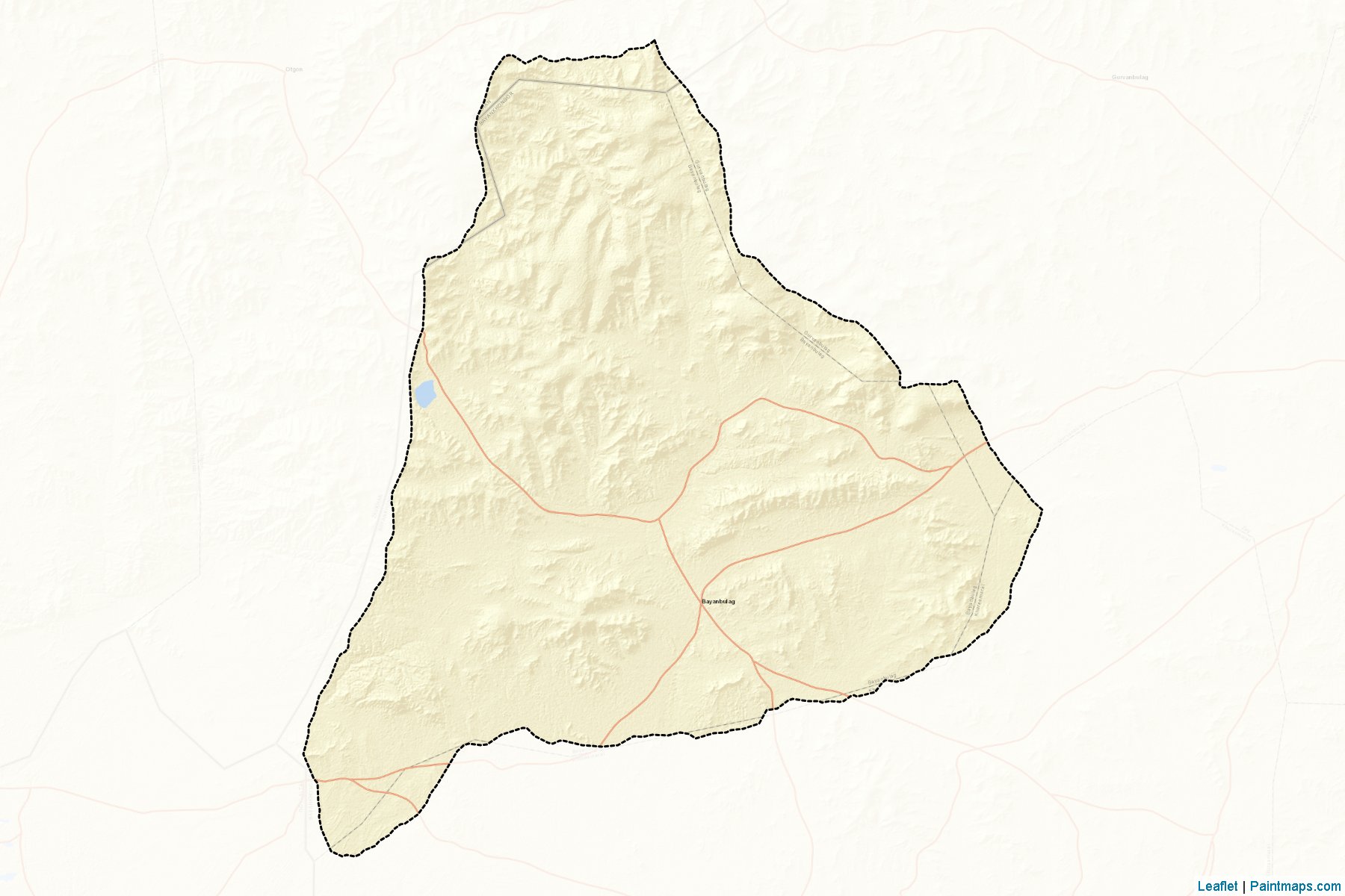 Muestras de recorte de mapas Bayanbulag (Bayanhongor)-2