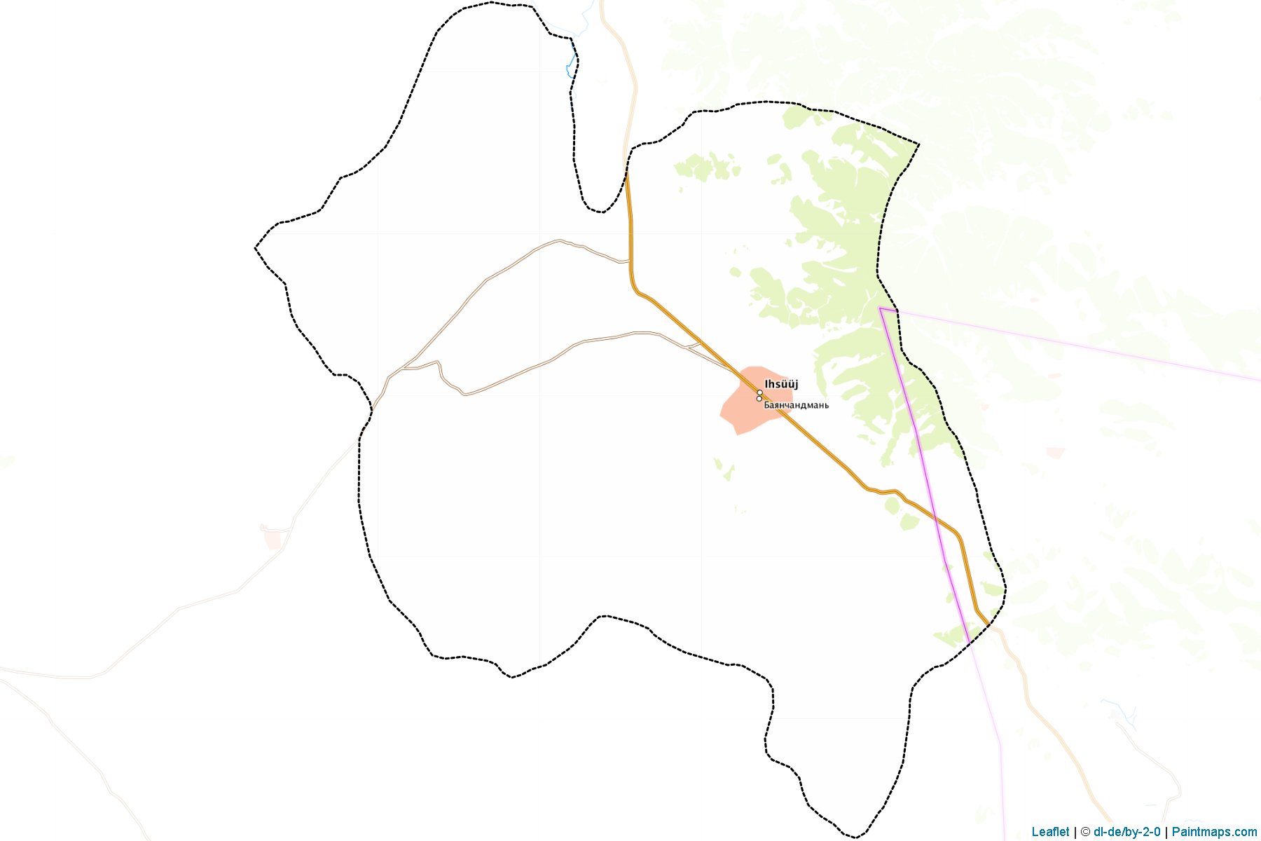 Bayanchandmani (Tuv) Haritası Örnekleri-1