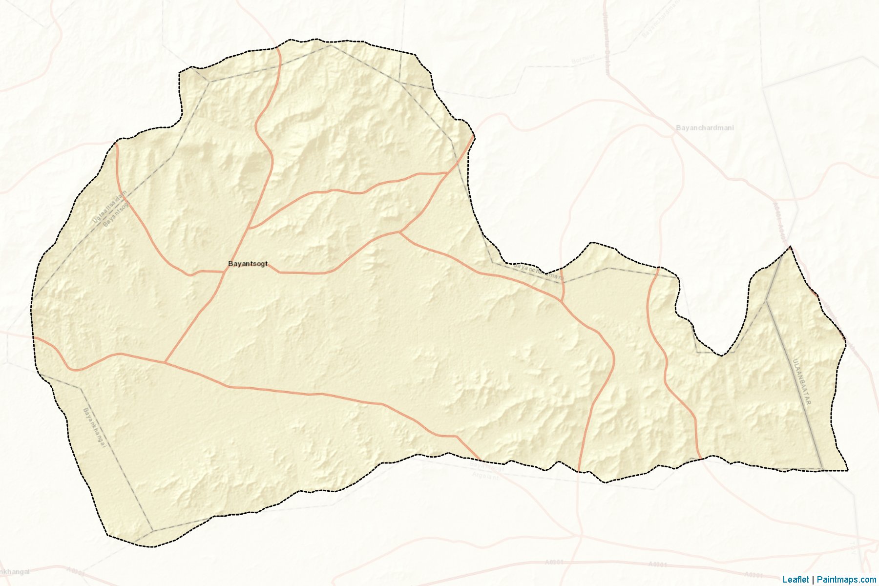 Muestras de recorte de mapas Bayancogt (Töv)-2