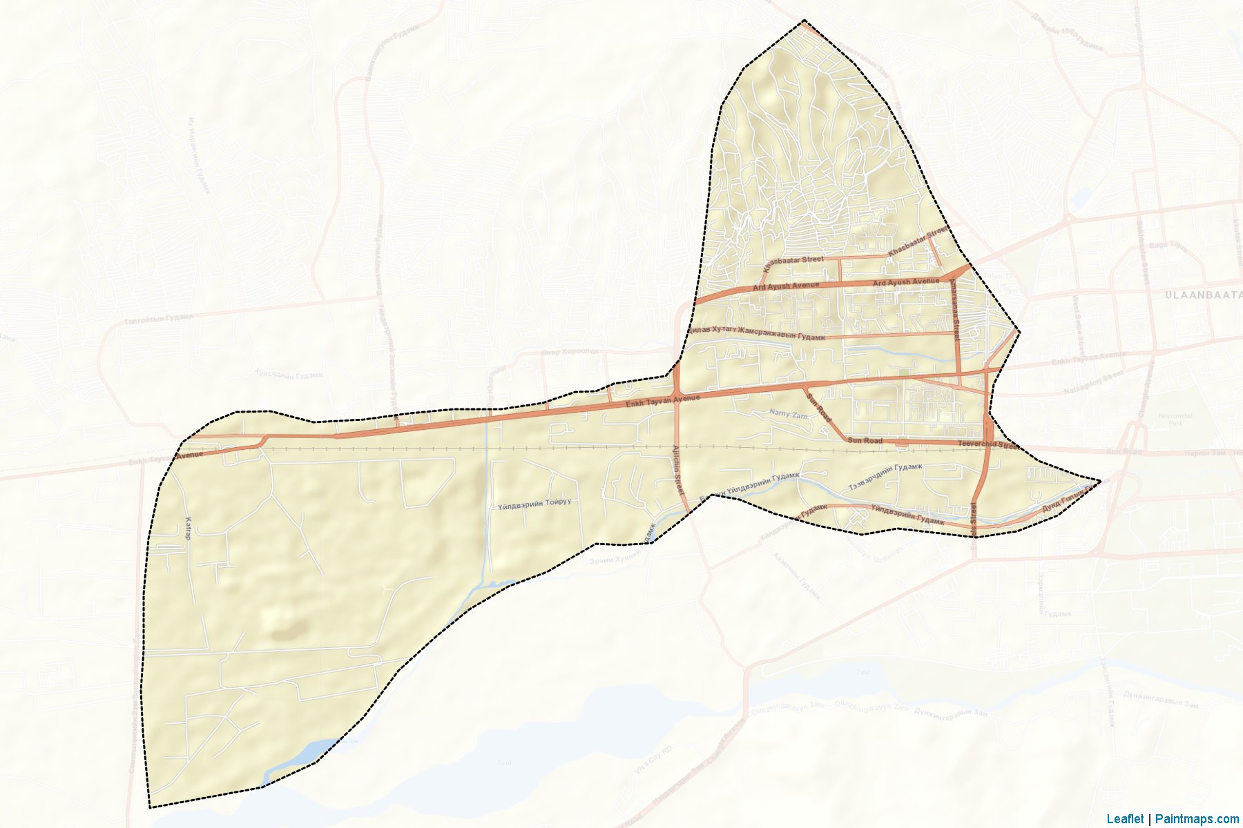 Bayangol (Ulaanbaatar) Map Cropping Samples-2