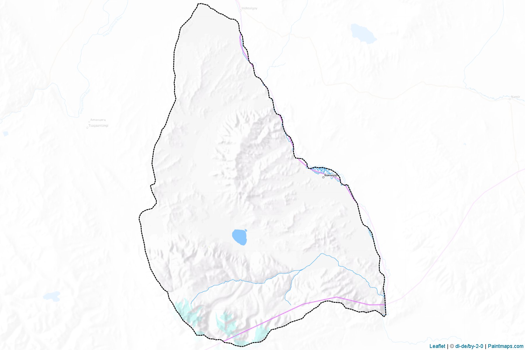 Muestras de recorte de mapas Bayannuur (Bayan-Ölgiy)-1