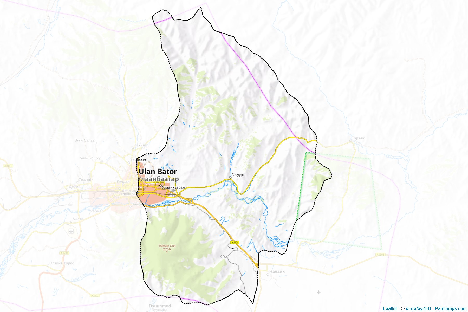 Bayanzu'rx (Ulan Batur) Haritası Örnekleri-1
