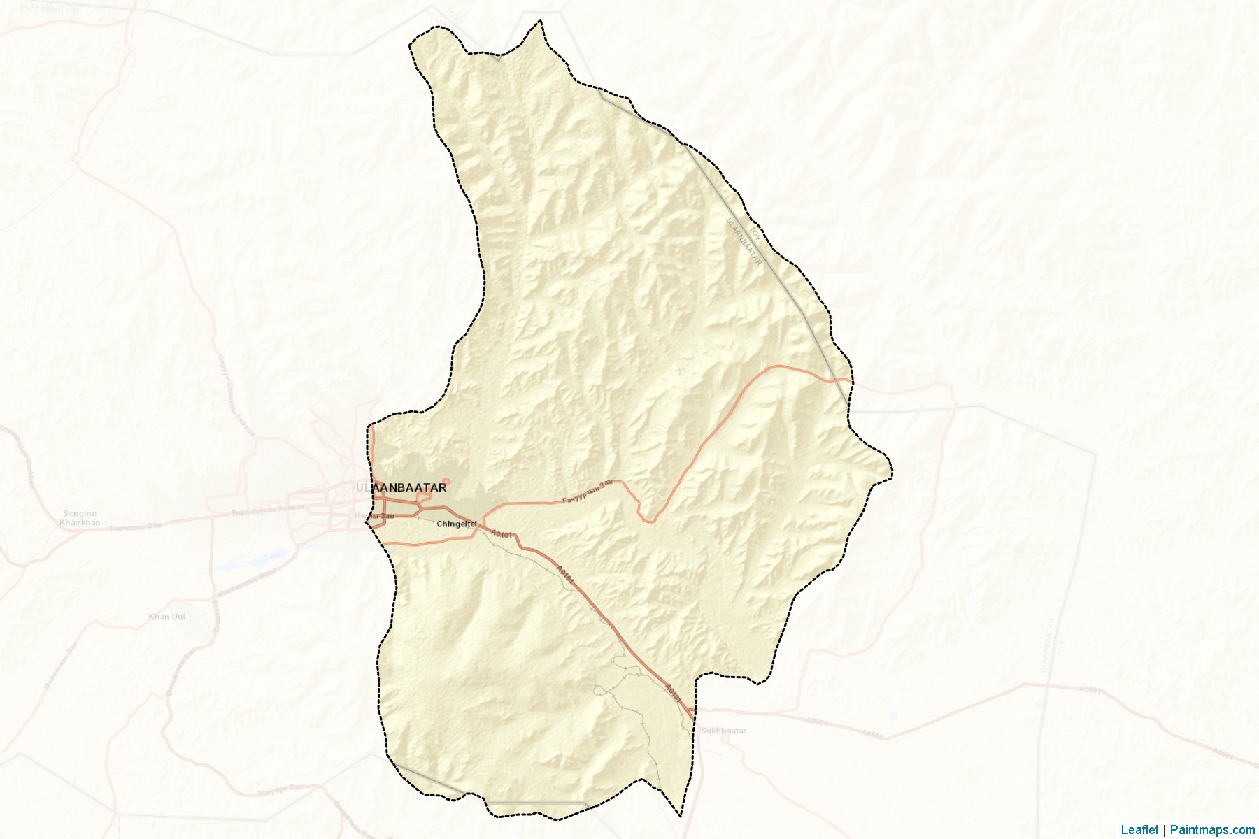 Bayanzu'rx (Ulan Batur) Haritası Örnekleri-2