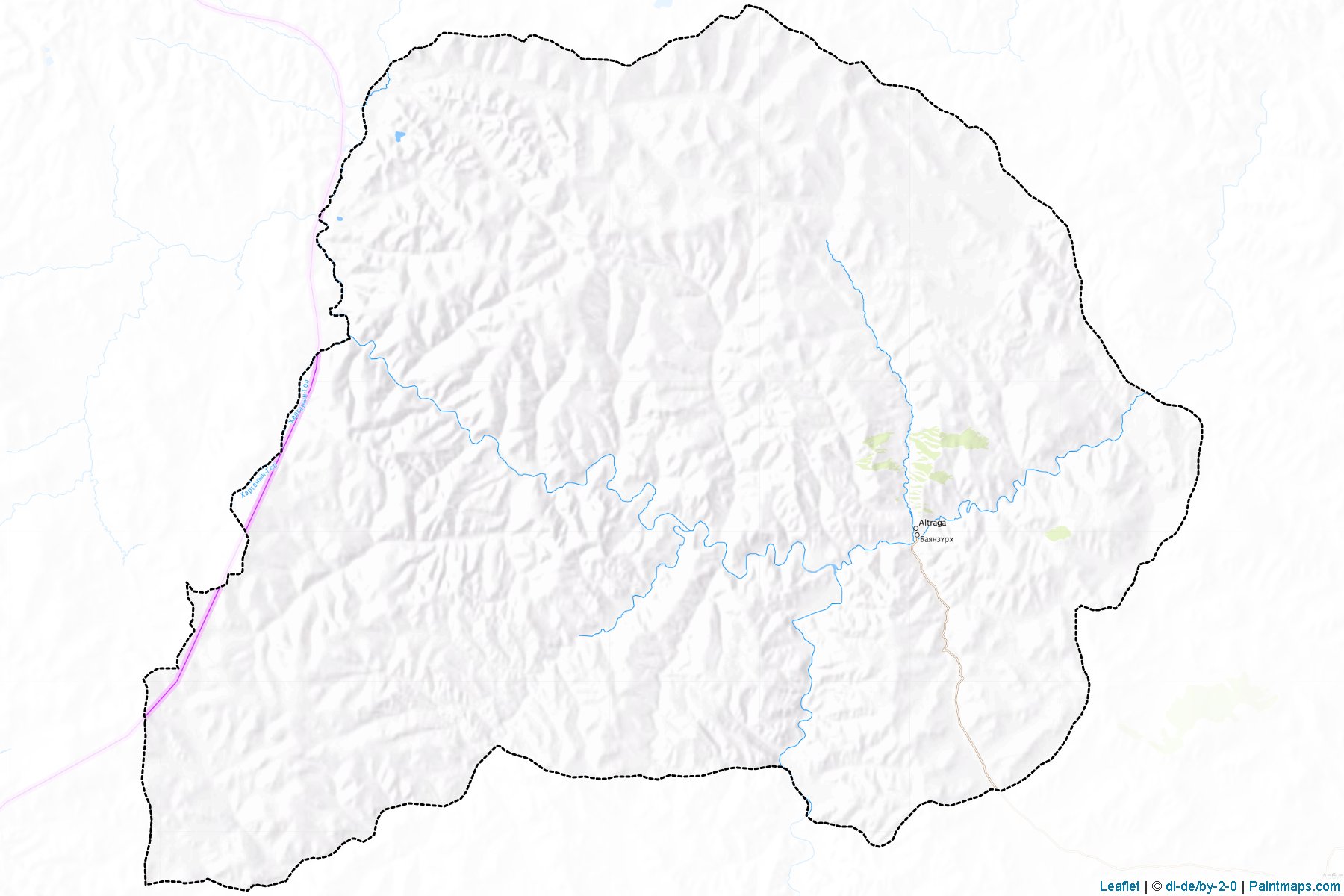 Muestras de recorte de mapas Bayanzu'rx (Hövsgöl)-1